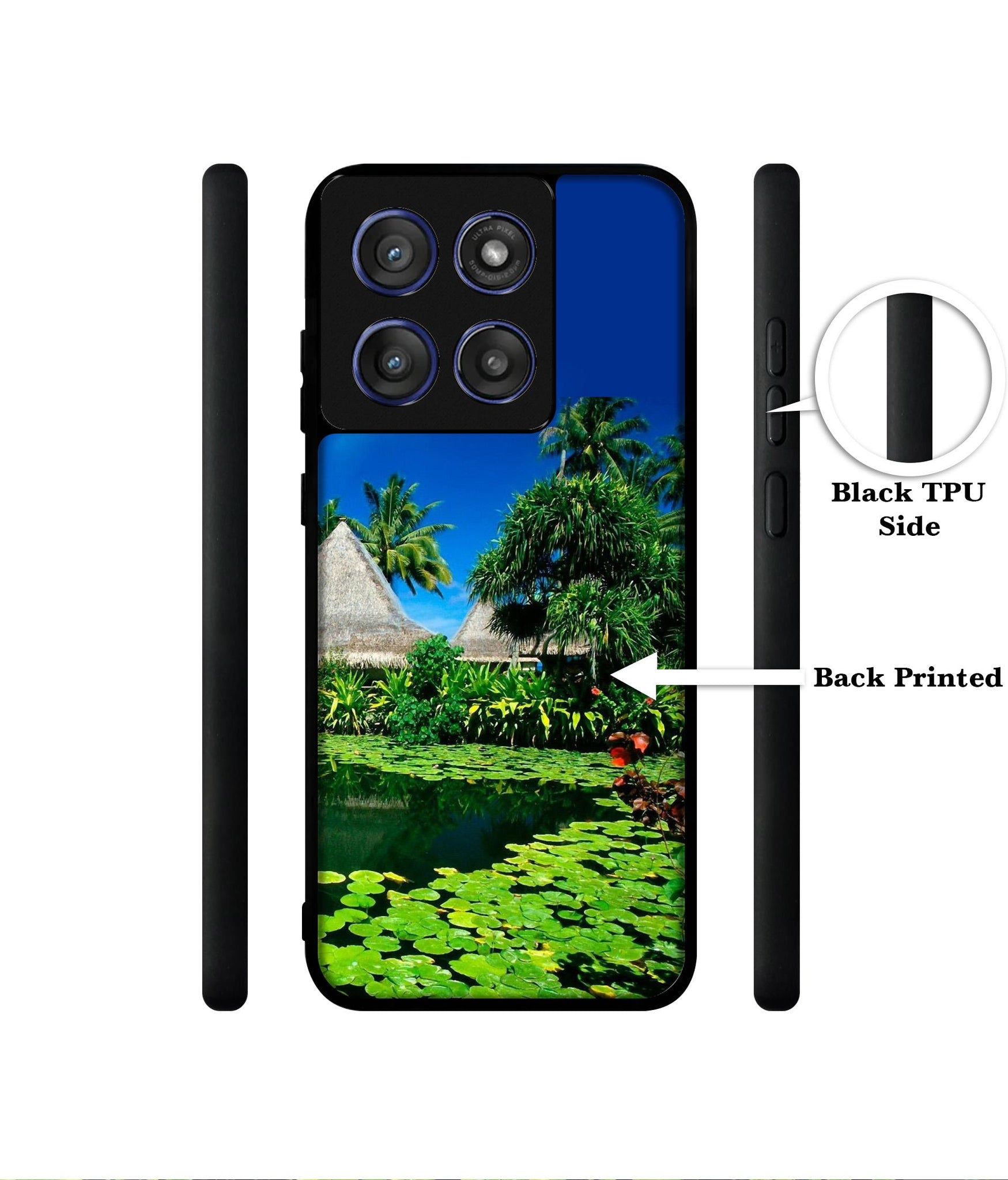 Tropics Water Designer 2D Printed Back Case Cover for Motorola Edge 60 Stylus 5G
