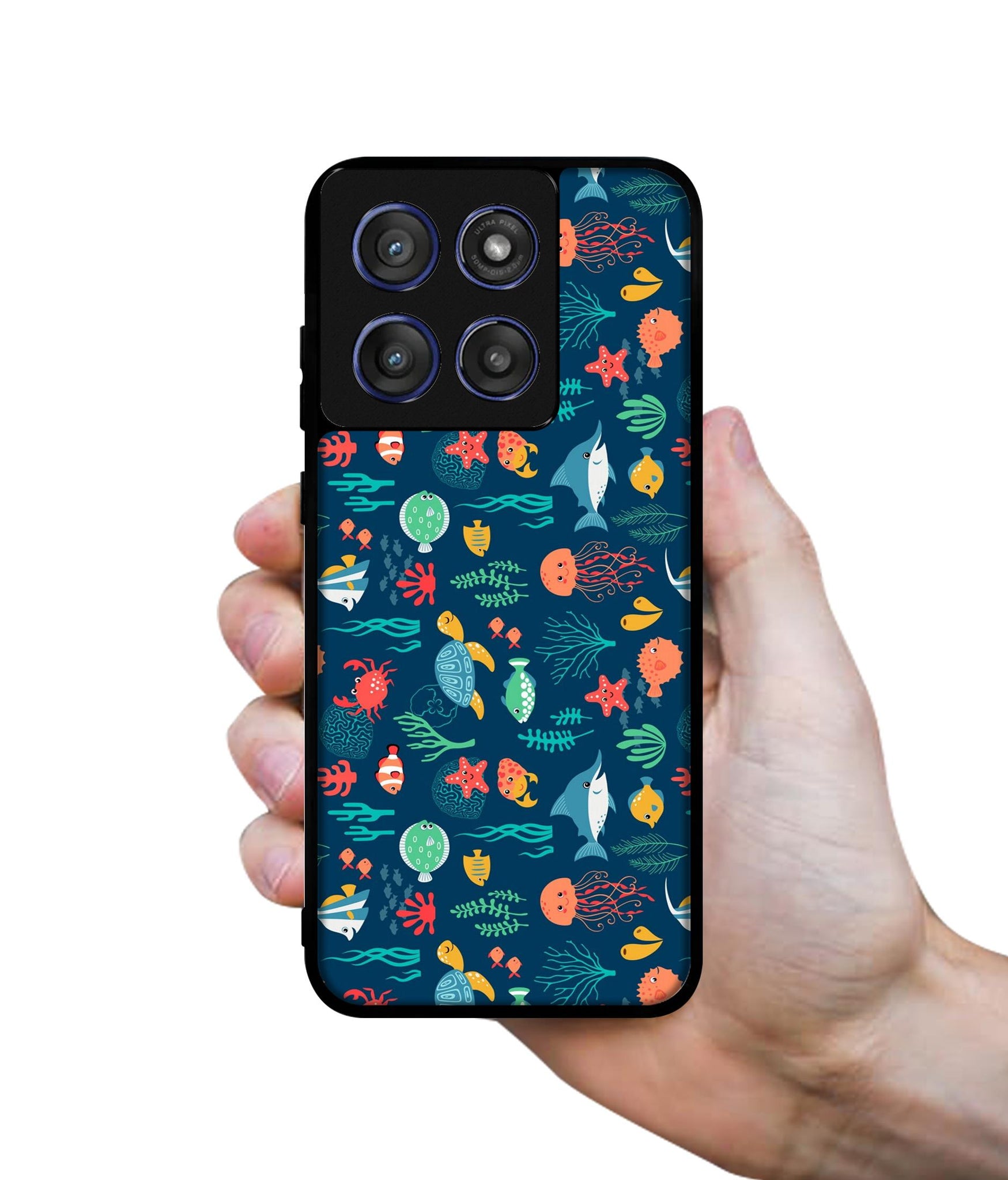 Aquarium Texture Designer 2D Printed Back Case Cover for Motorola Edge 60 Stylus 5G