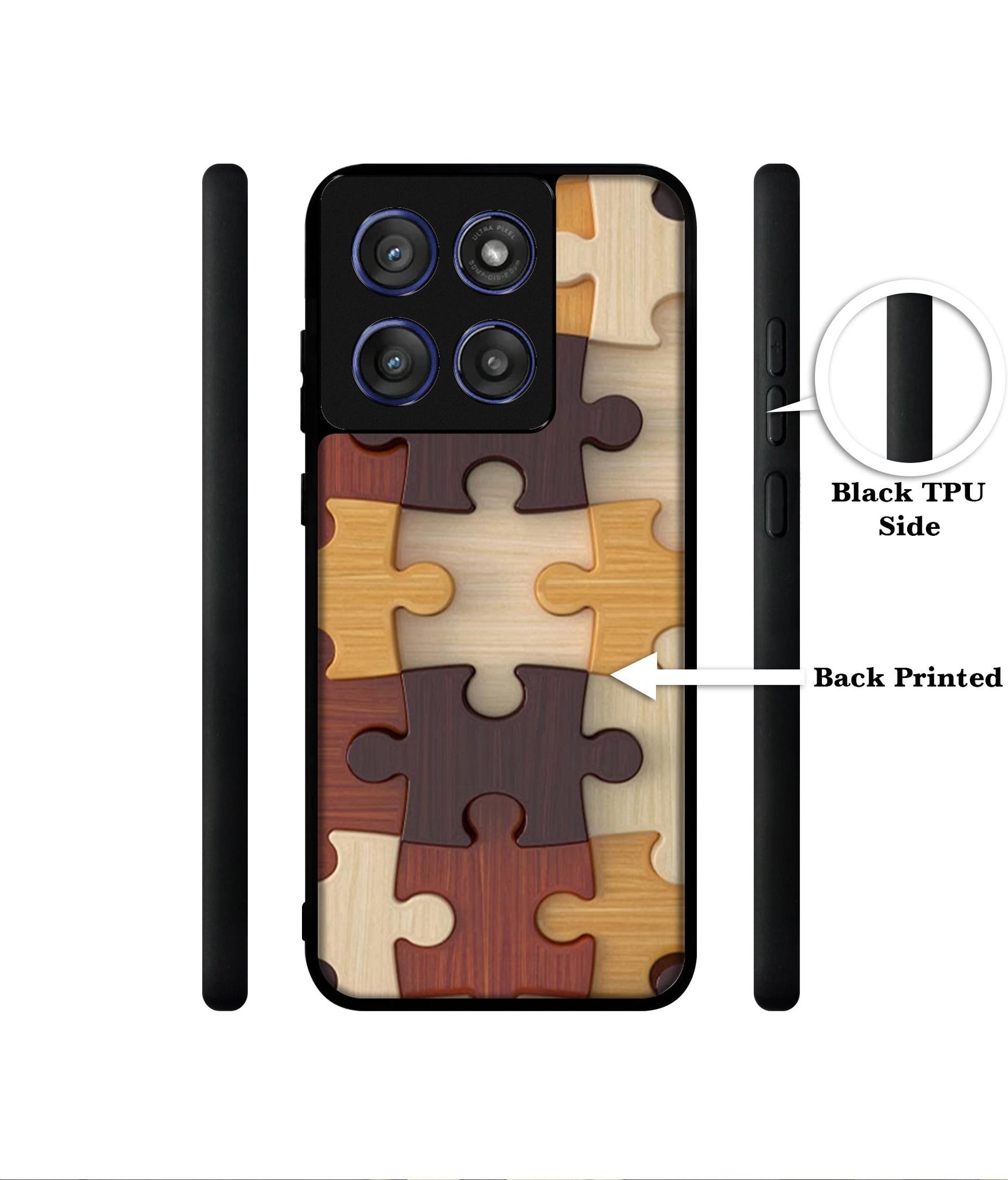 Puzzle Pattern Designer 2D Printed Back Case Cover for Motorola Edge 60 Stylus 5G