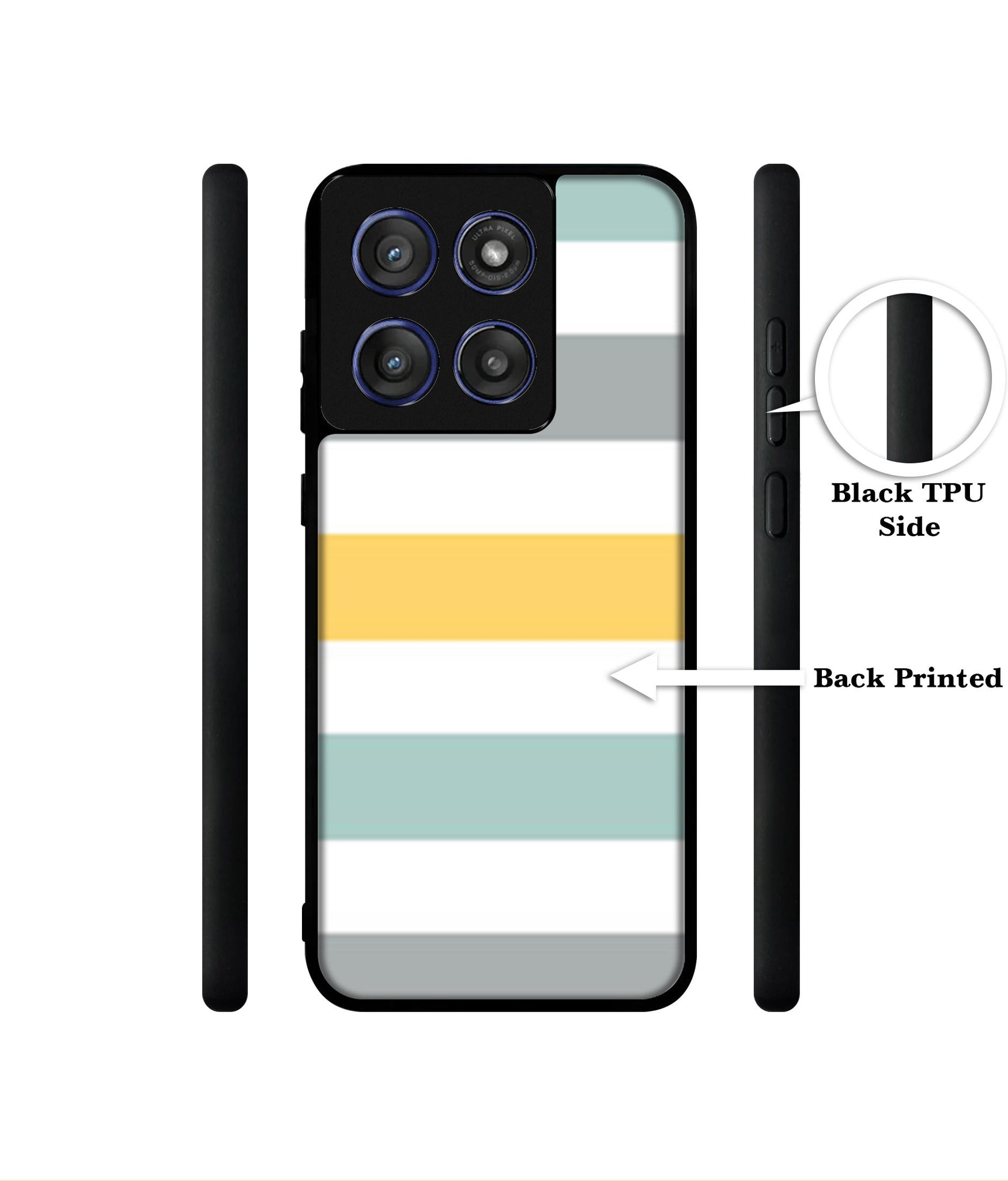 Line Texture Designer 2D Printed Back Case Cover for Motorola Edge 60 Stylus 5G