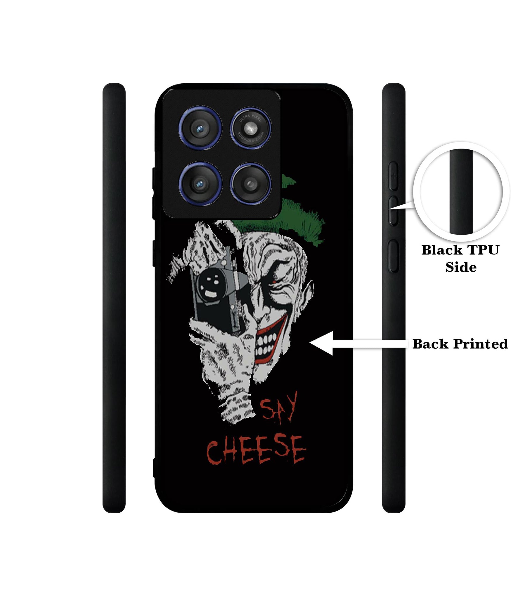 Joker Say Cheese Designer 2D Printed Back Case Cover for Motorola Edge 60 Stylus 5G