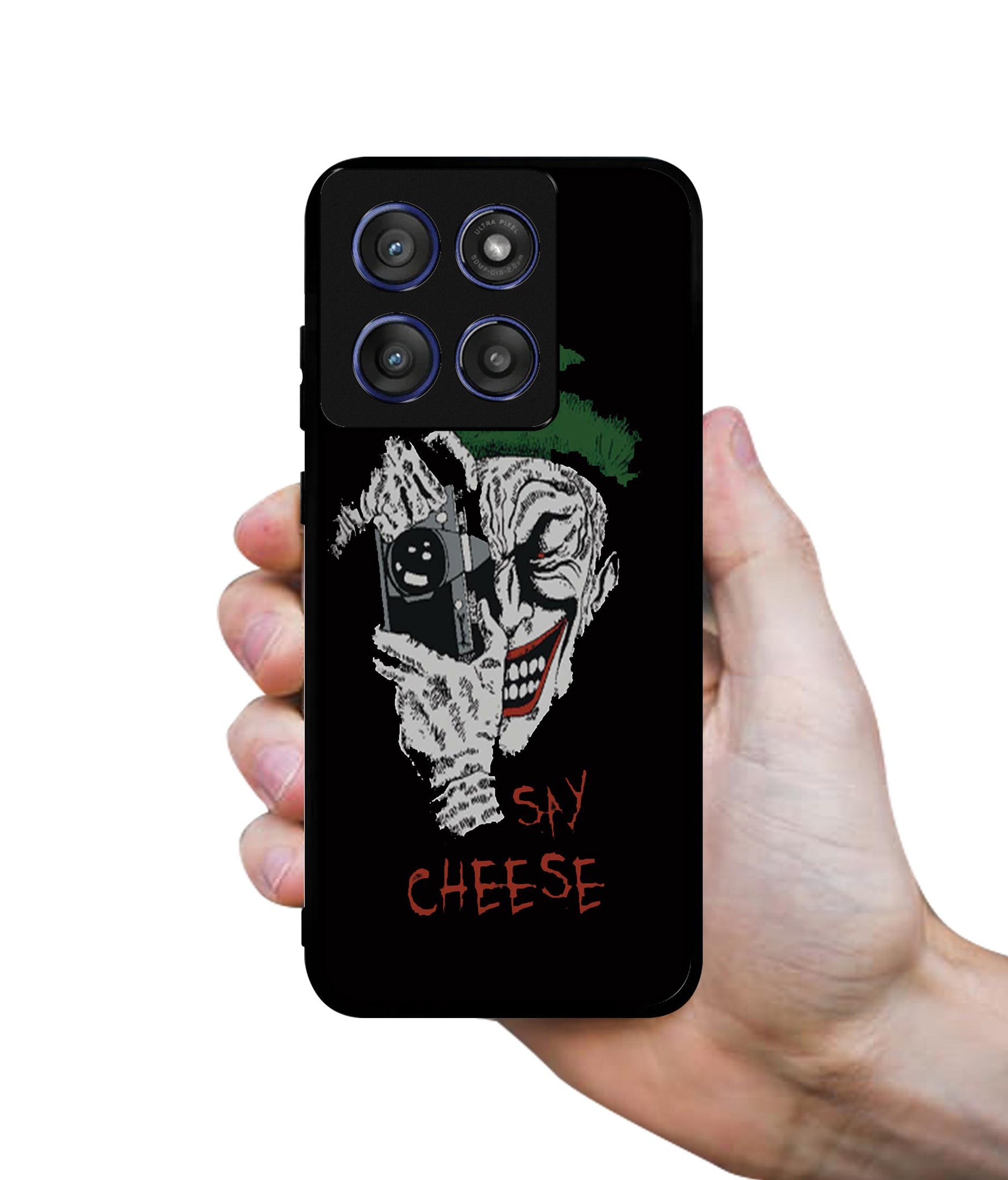 Joker Say Cheese Designer 2D Printed Back Case Cover for Motorola Edge 60 Stylus 5G