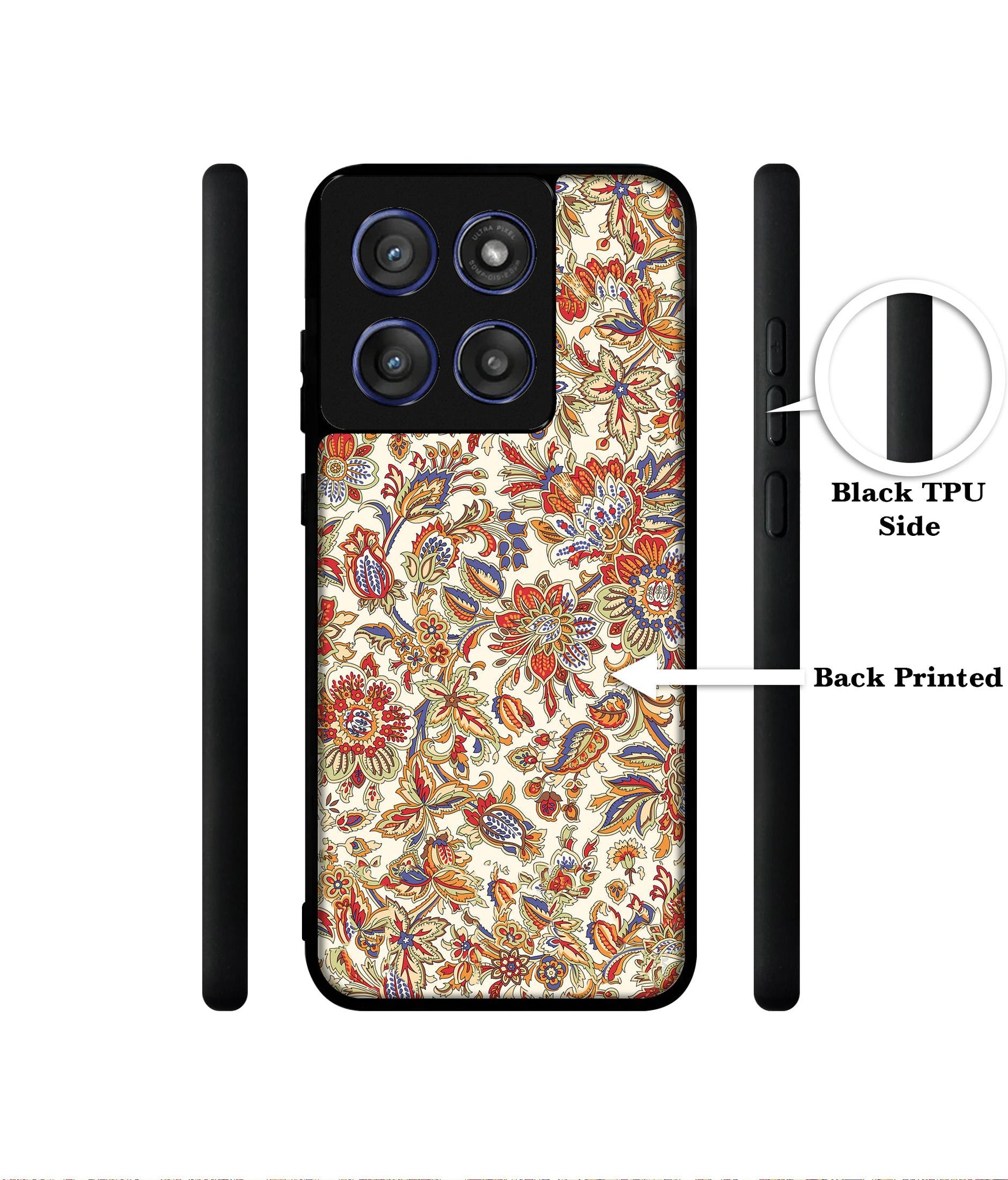 Floral Designer 2D Printed Back Case Cover for Motorola Edge 60 Stylus 5G