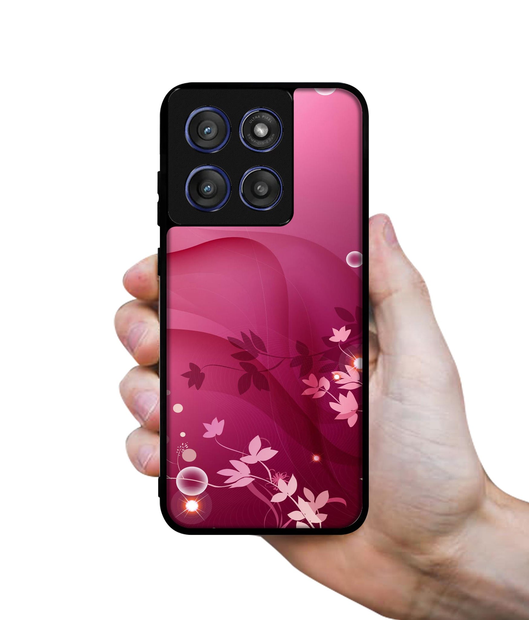 Pink Abstract Designer 2D Printed Back Case Cover for Motorola Edge 60 Stylus 5G