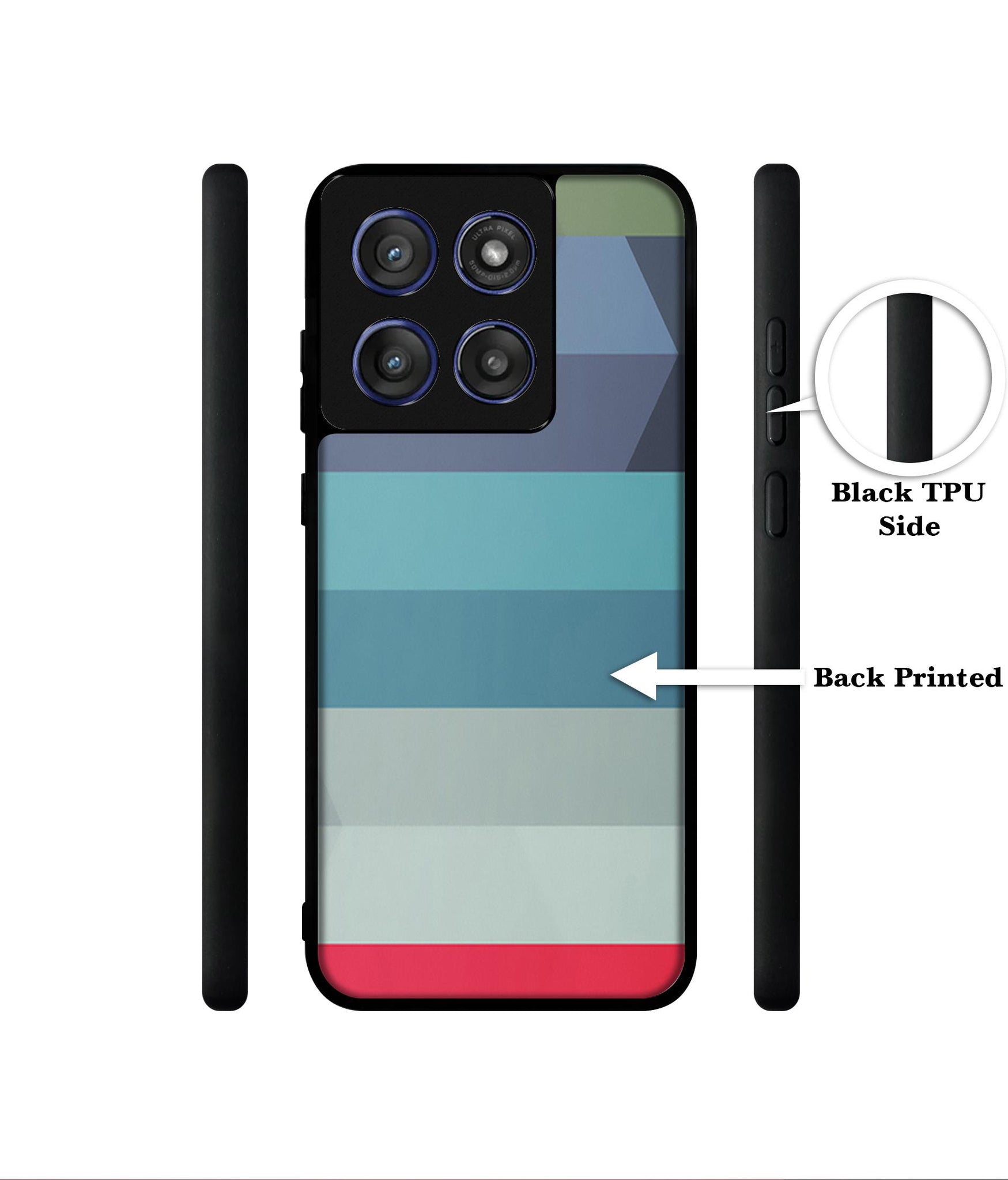 Colorful Lines Designer 2D Printed Back Case Cover for Motorola Edge 60 Stylus 5G