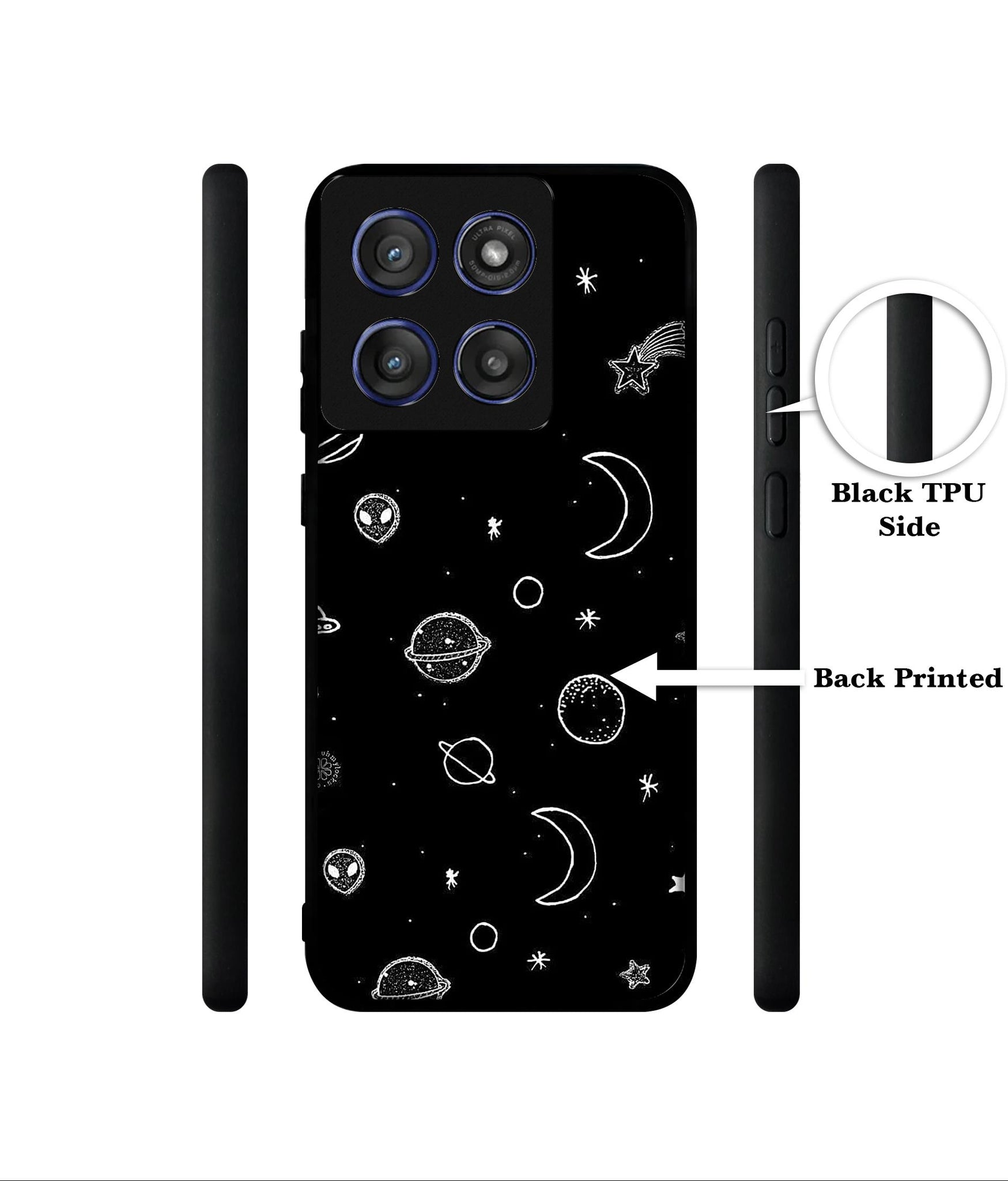 Space Stars Universe Designer 2D Printed Back Case Cover for Motorola Edge 60 Stylus 5G