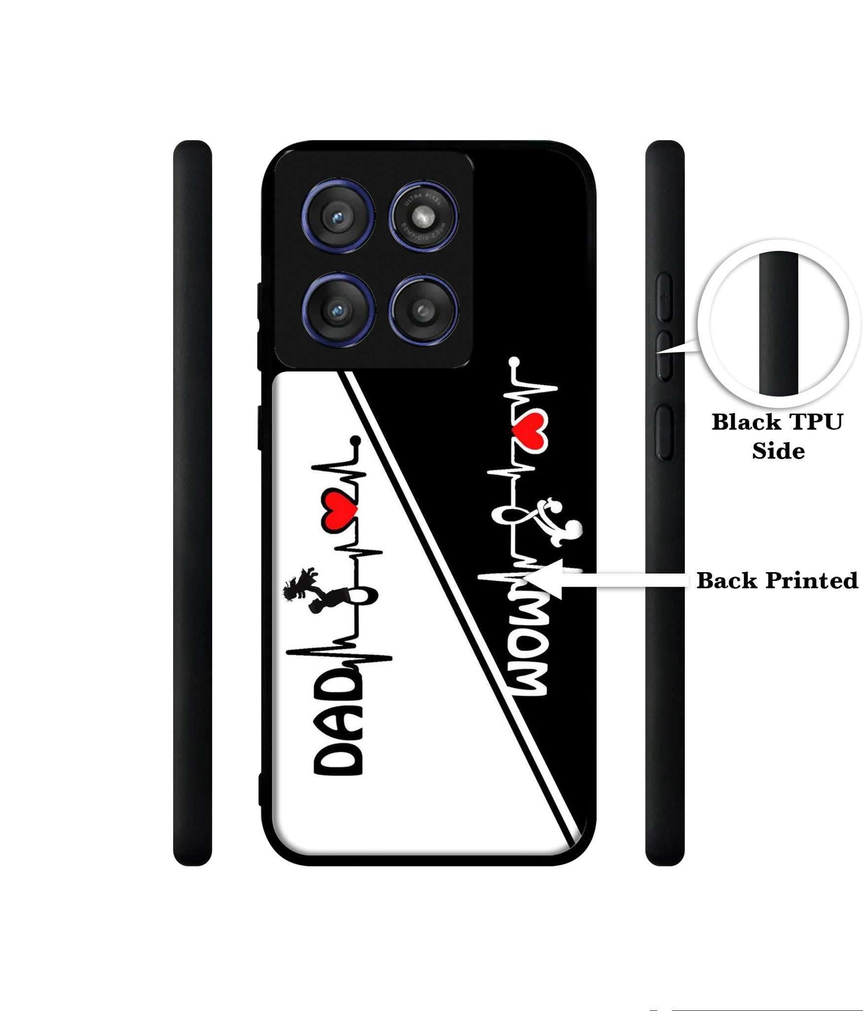 Mom and Dad Lover Designer 2D Printed Back Case Cover for Motorola Edge 60 Stylus 5G