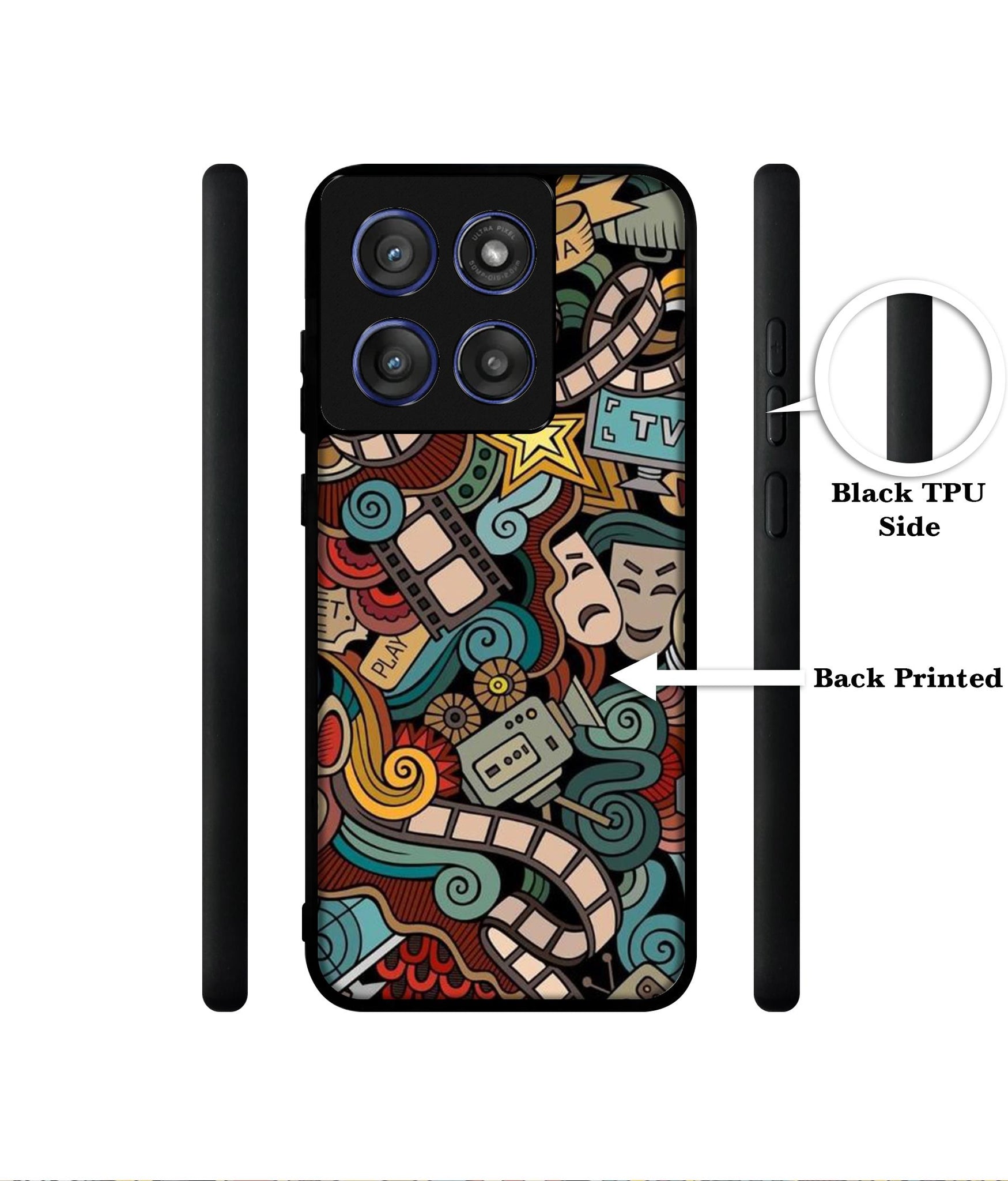 Movies Designer 2D Printed Back Case Cover for Motorola Edge 60 Stylus 5G