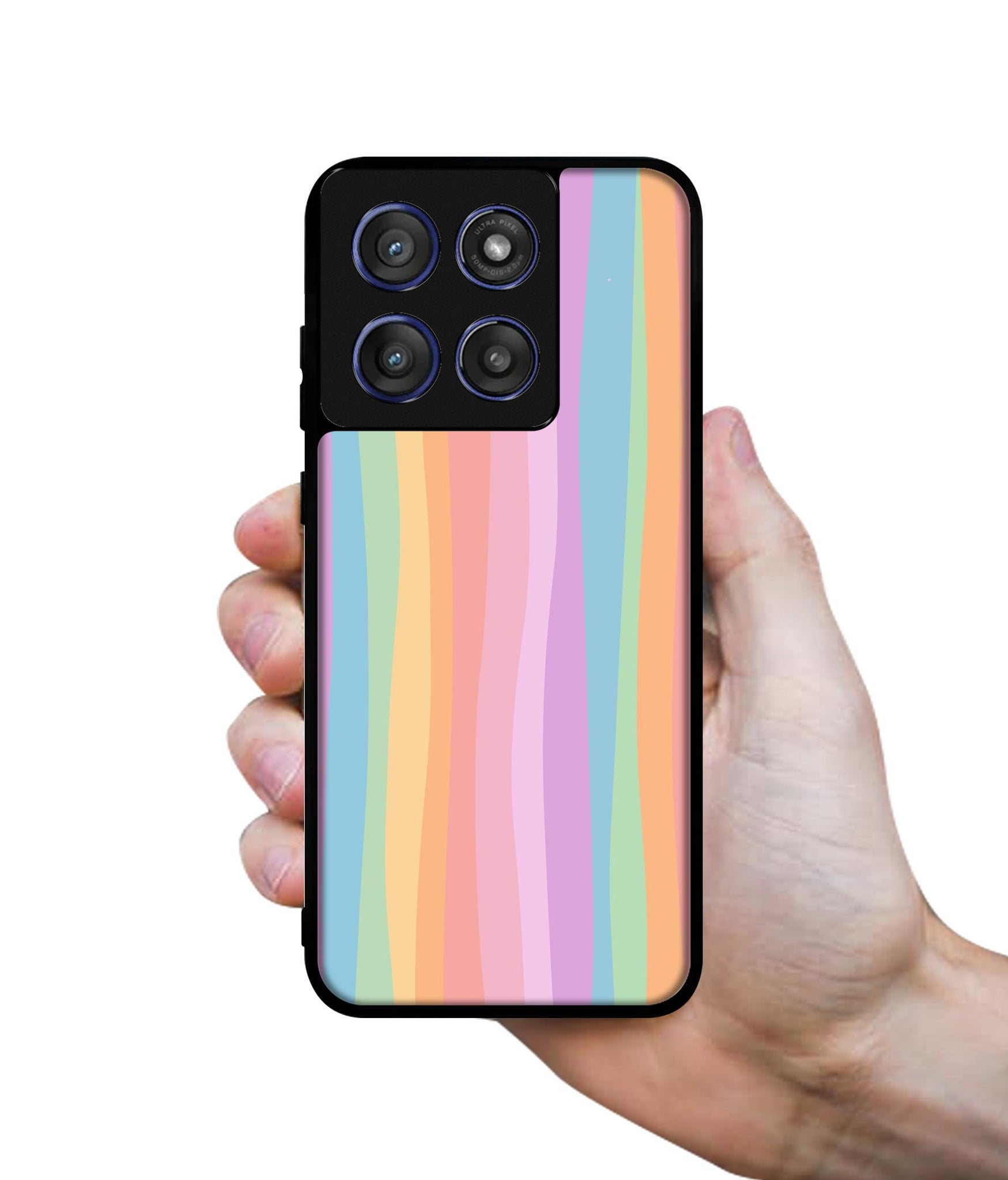 Cool Rainbow Designer 2D Printed Back Case Cover for Motorola Edge 60 Stylus 5G