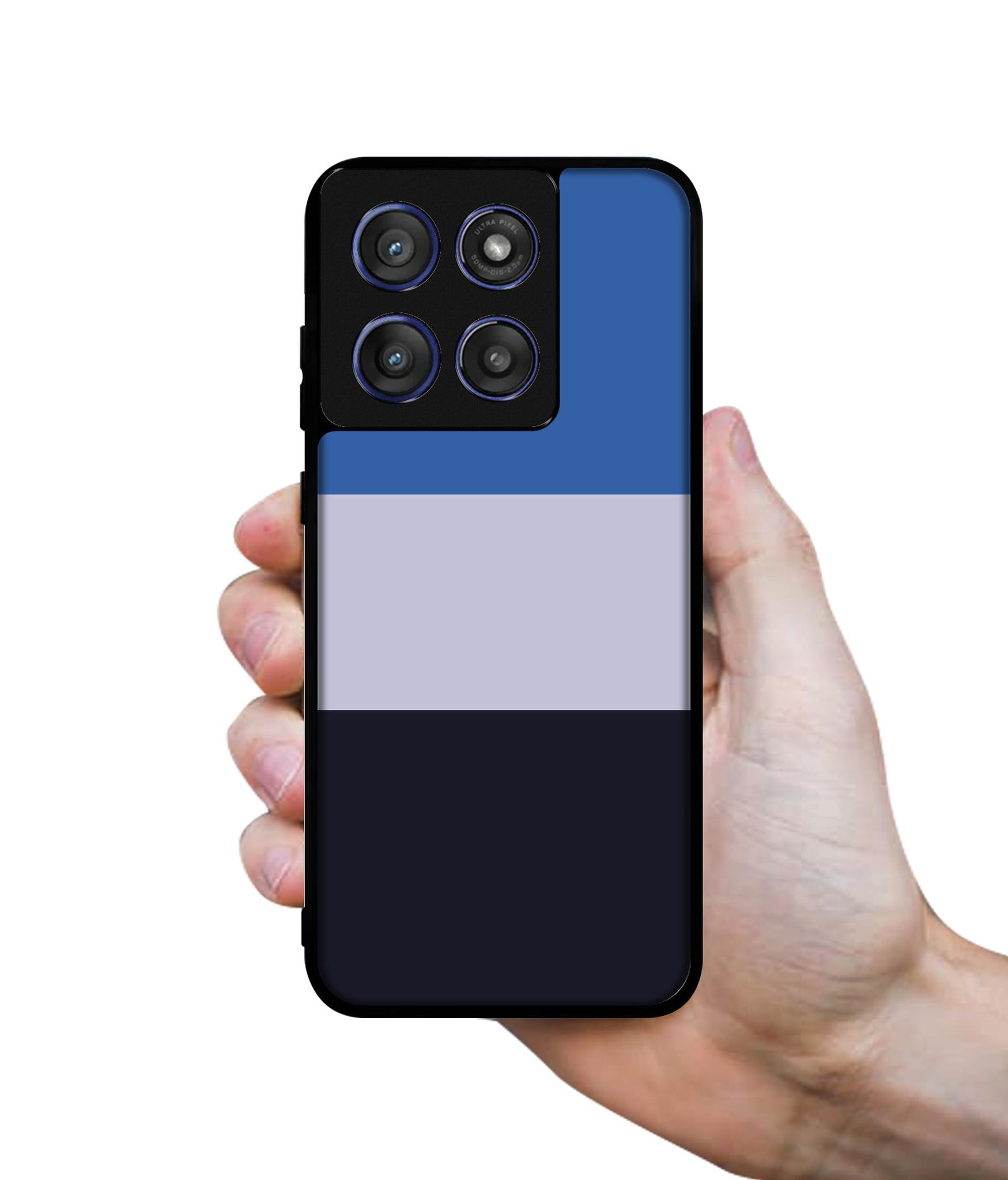 Three Color Stripes Designer 2D Printed Back Case Cover for Motorola Edge 60 Stylus 5G