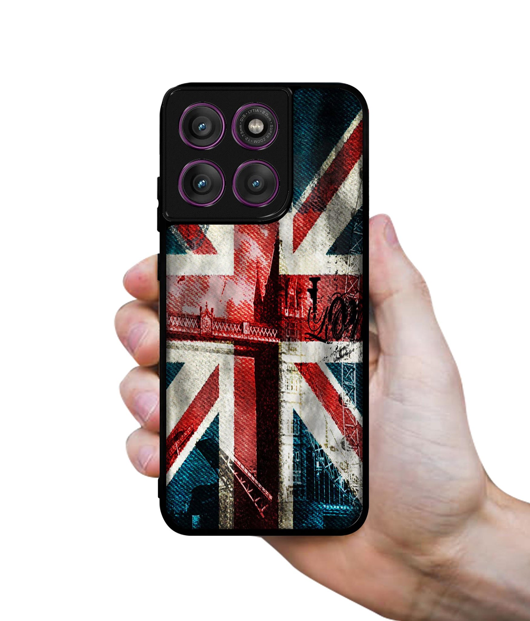 London Flag wallpaper Designer 2D Printed Back Case Cover for Motorola Moto Edge 60 Pro 5G