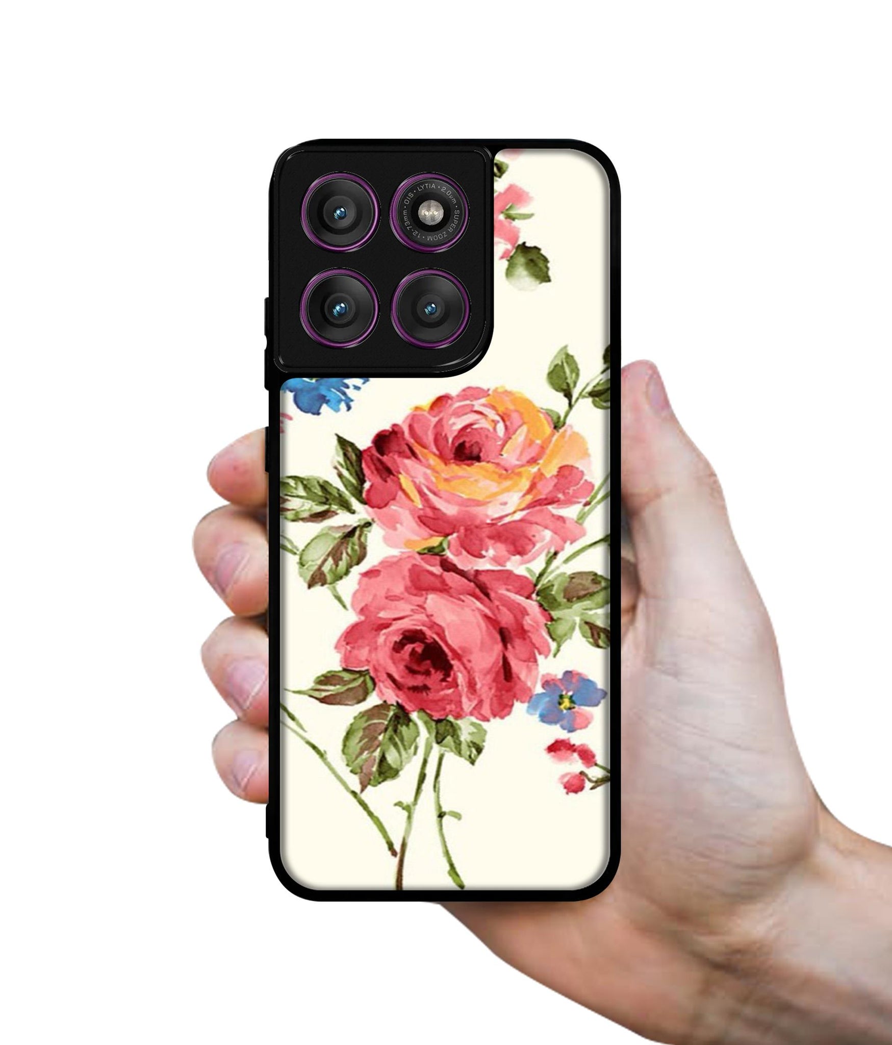 Vintage Painting Flower Designer 2D Printed Back Case Cover for Motorola Moto Edge 60 Pro 5G