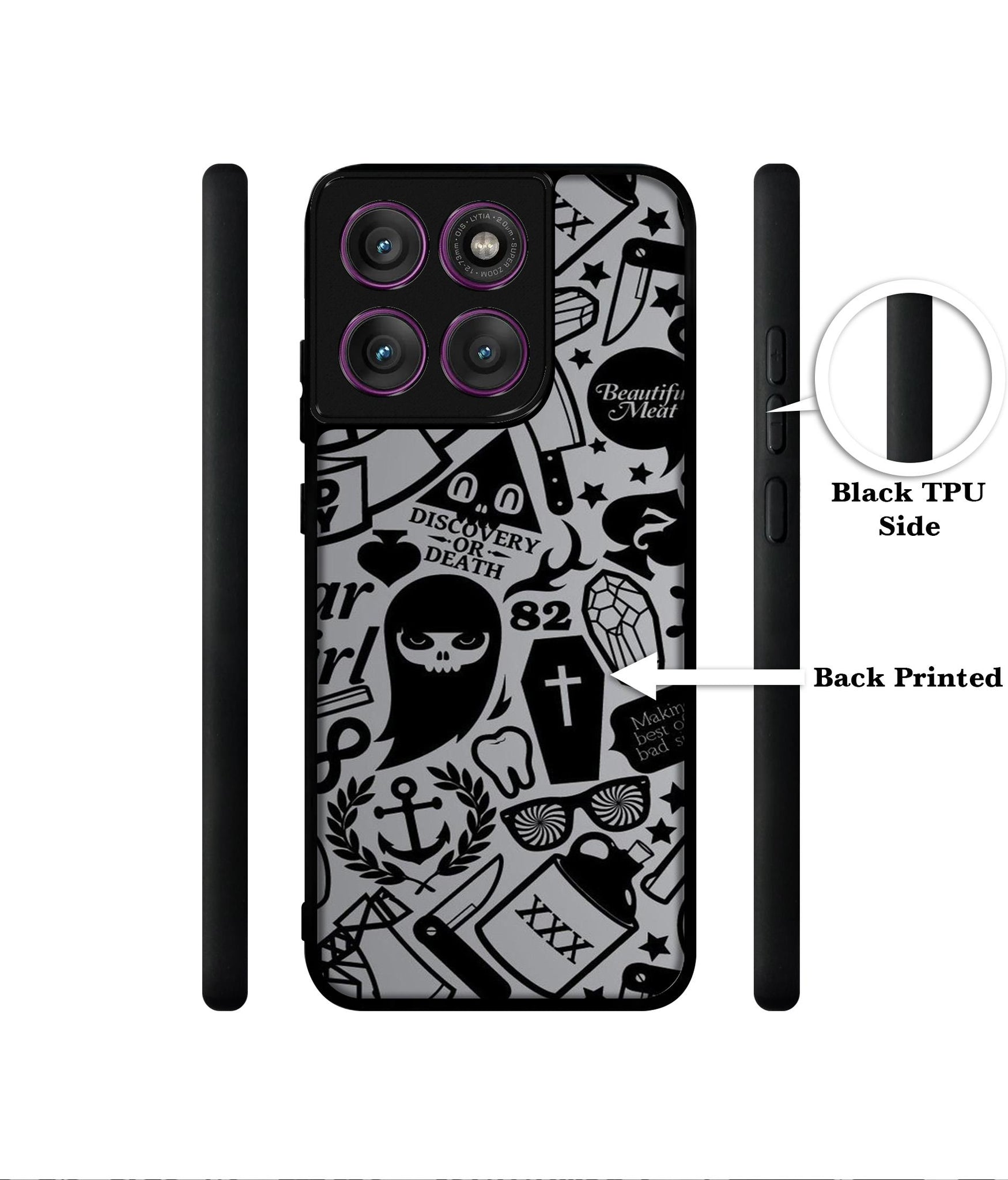 Discover Or Death Designer 2D Printed Back Case Cover for Motorola Moto Edge 60 Pro 5G