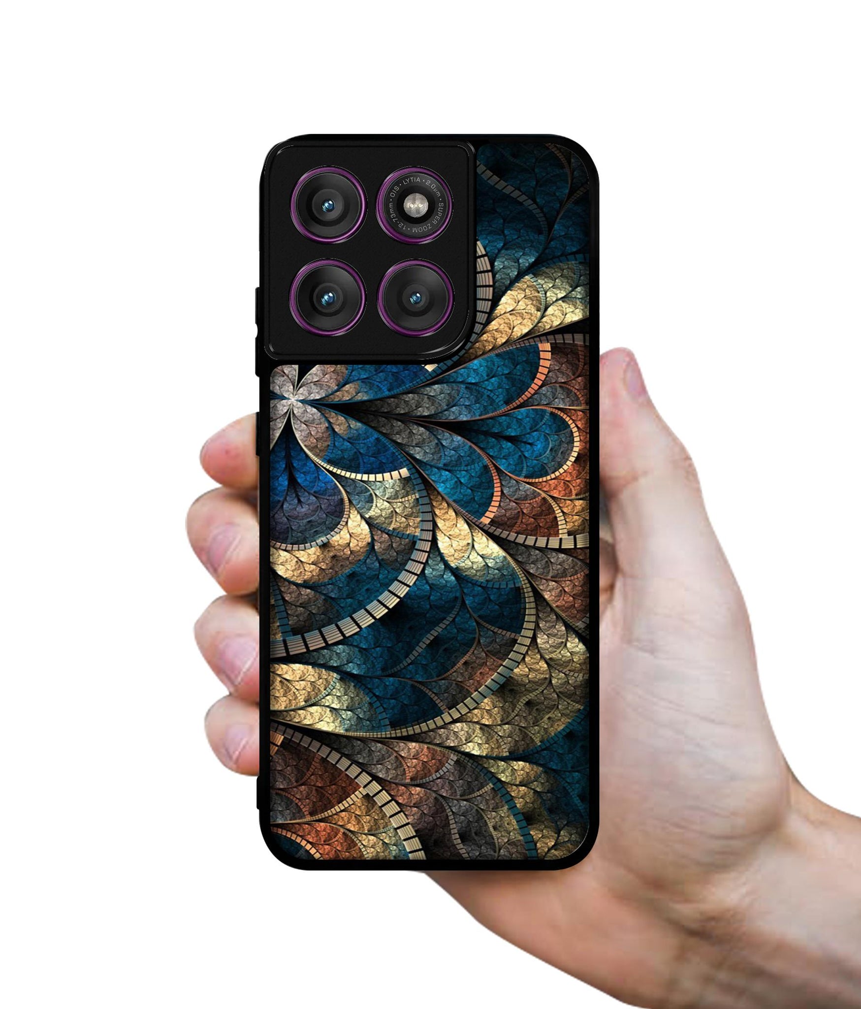 Fractional Pattern Designer 2D Printed Back Case Cover for Motorola Moto Edge 60 Pro 5G