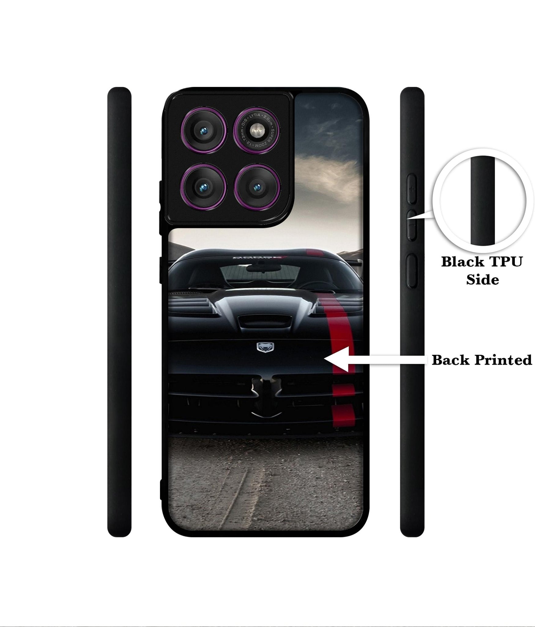 Sports Car Pattern Designer 2D Printed Back Case Cover for Motorola Moto Edge 60 Pro 5G