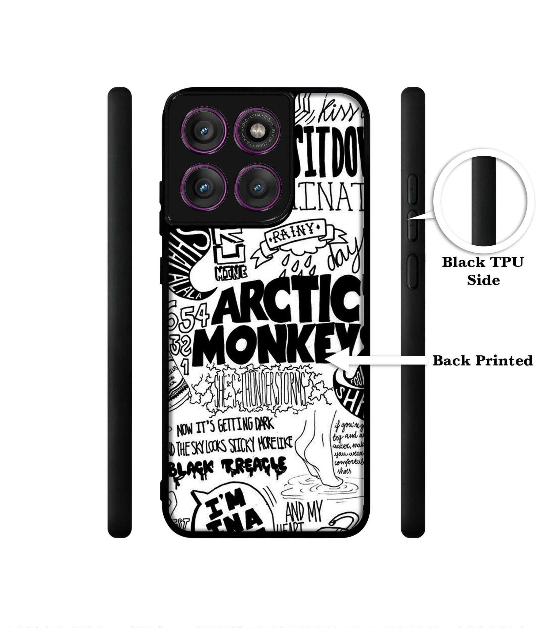 Arctic Monkeys Pattern Designer 2D Printed Back Case Cover for Motorola Moto Edge 60 Pro 5G