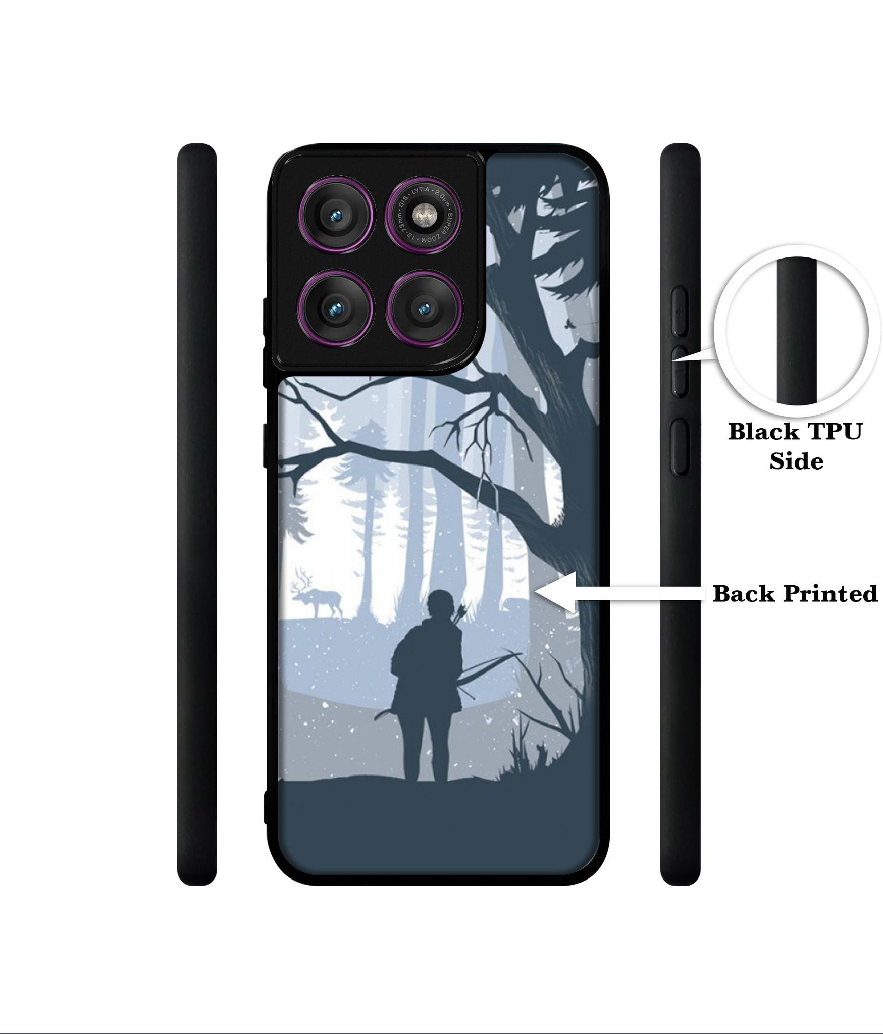 Hunter Designer 2D Printed Back Case Cover for Motorola Moto Edge 60 Pro 5G