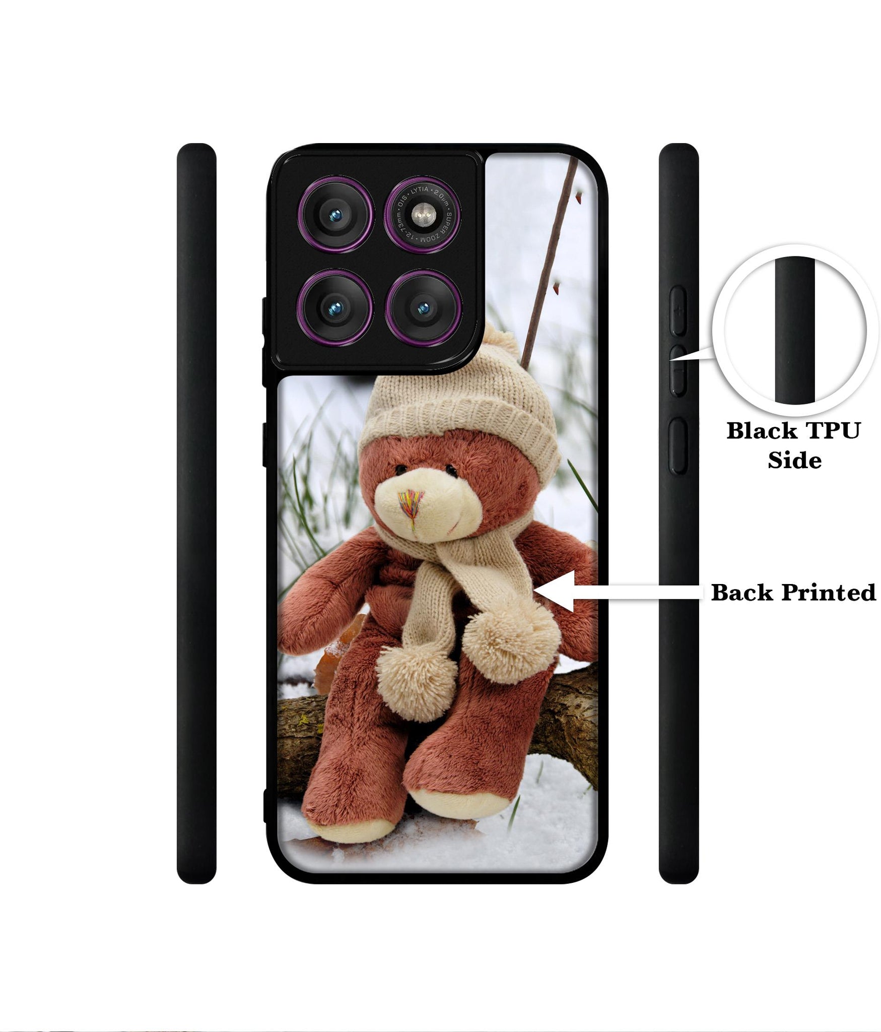 Woolen Bear Designer 2D Printed Back Case Cover for Motorola Moto Edge 60 Pro 5G