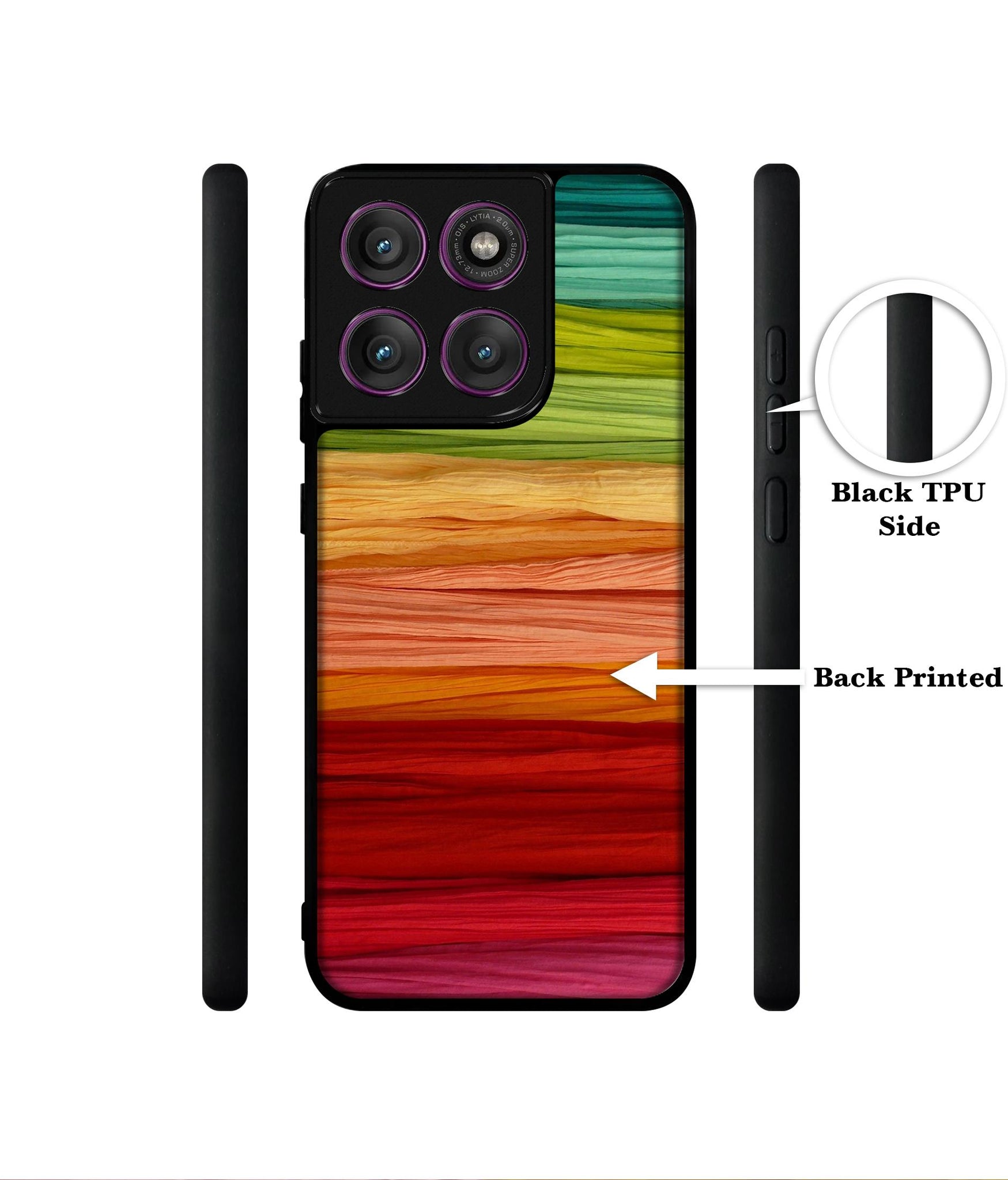Colorful Thread Designer 2D Printed Back Case Cover for Motorola Moto Edge 60 Pro 5G