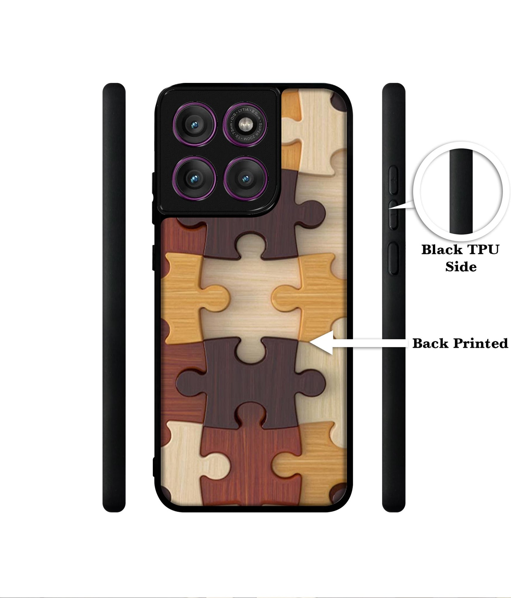 Puzzle Pattern Designer 2D Printed Back Case Cover for Motorola Moto Edge 60 Pro 5G