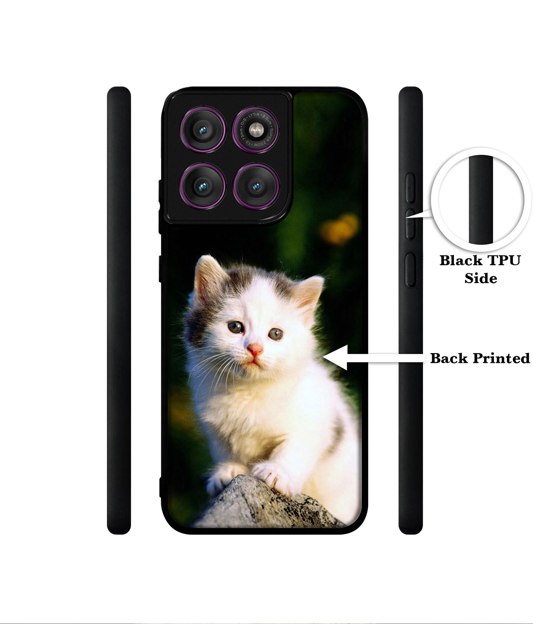 Sweet Cat Designer 2D Printed Back Case Cover for Motorola Moto Edge 60 Pro 5G