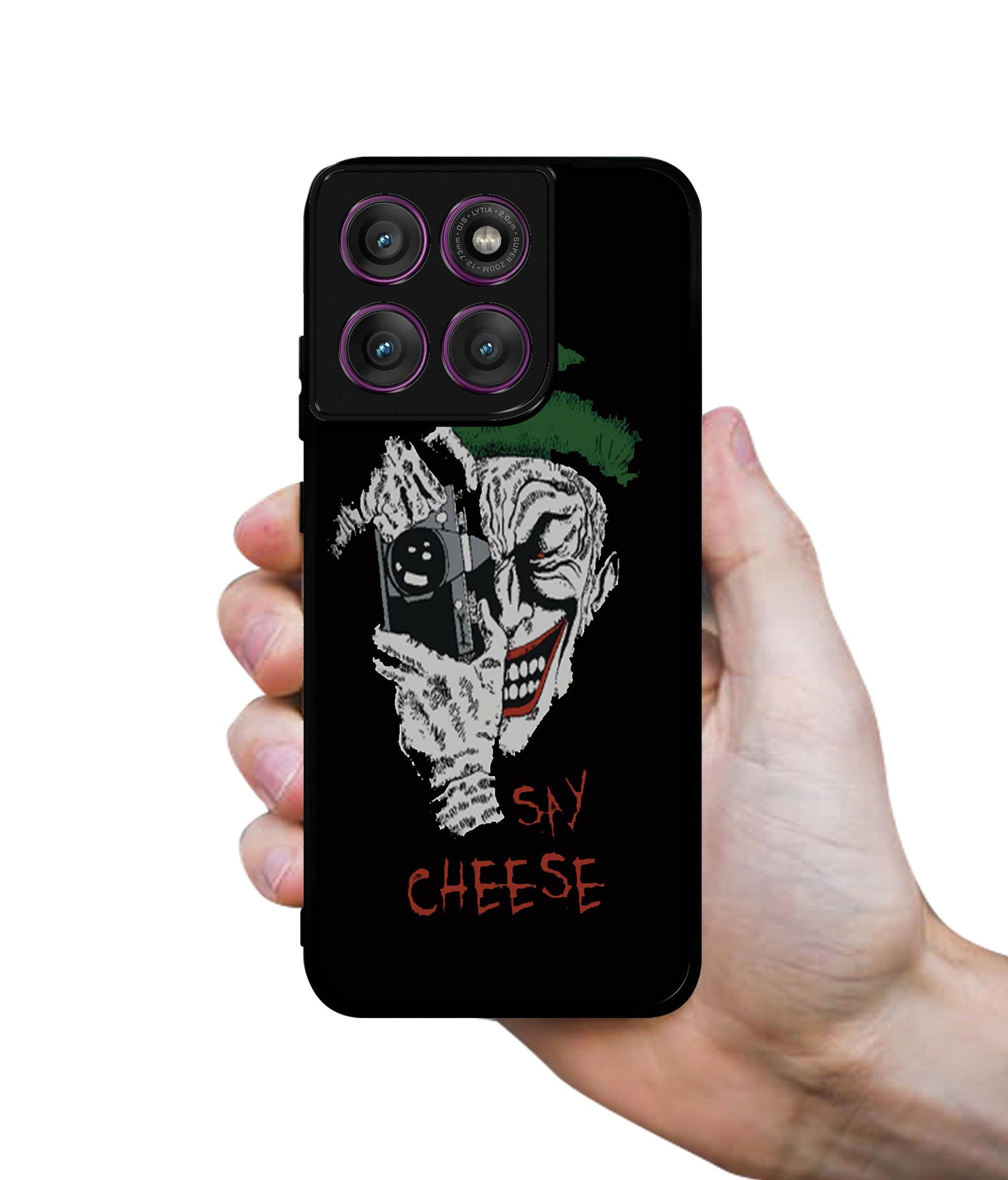 Joker Say Cheese Designer 2D Printed Back Case Cover for Motorola Moto Edge 60 Pro 5G