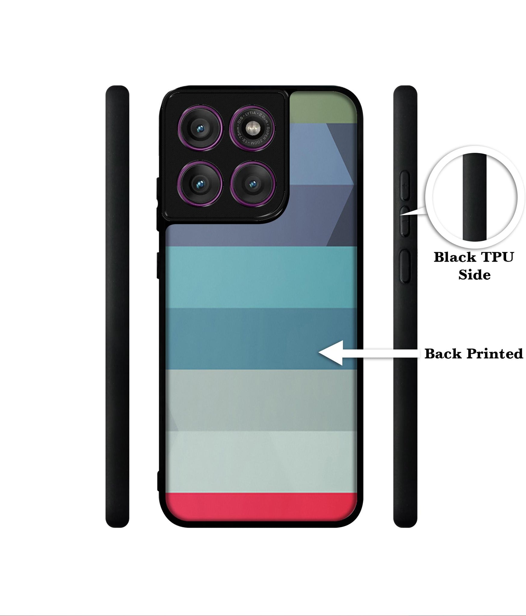 Colorful Lines Designer 2D Printed Back Case Cover for Motorola Moto Edge 60 Pro 5G