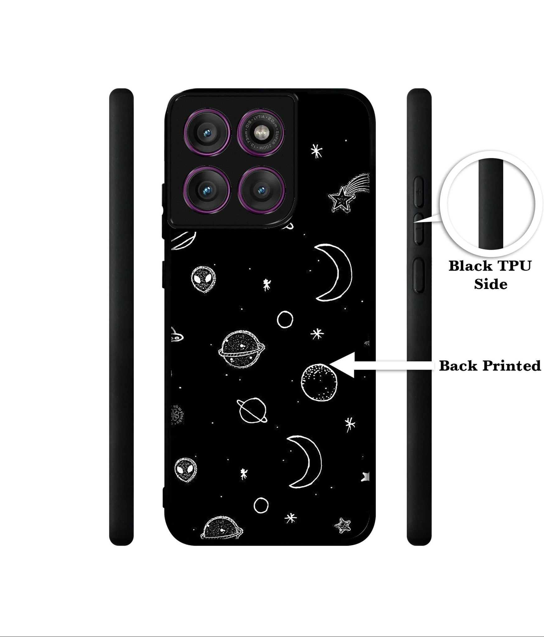 Space Stars Universe Designer 2D Printed Back Case Cover for Motorola Moto Edge 60 Pro 5G