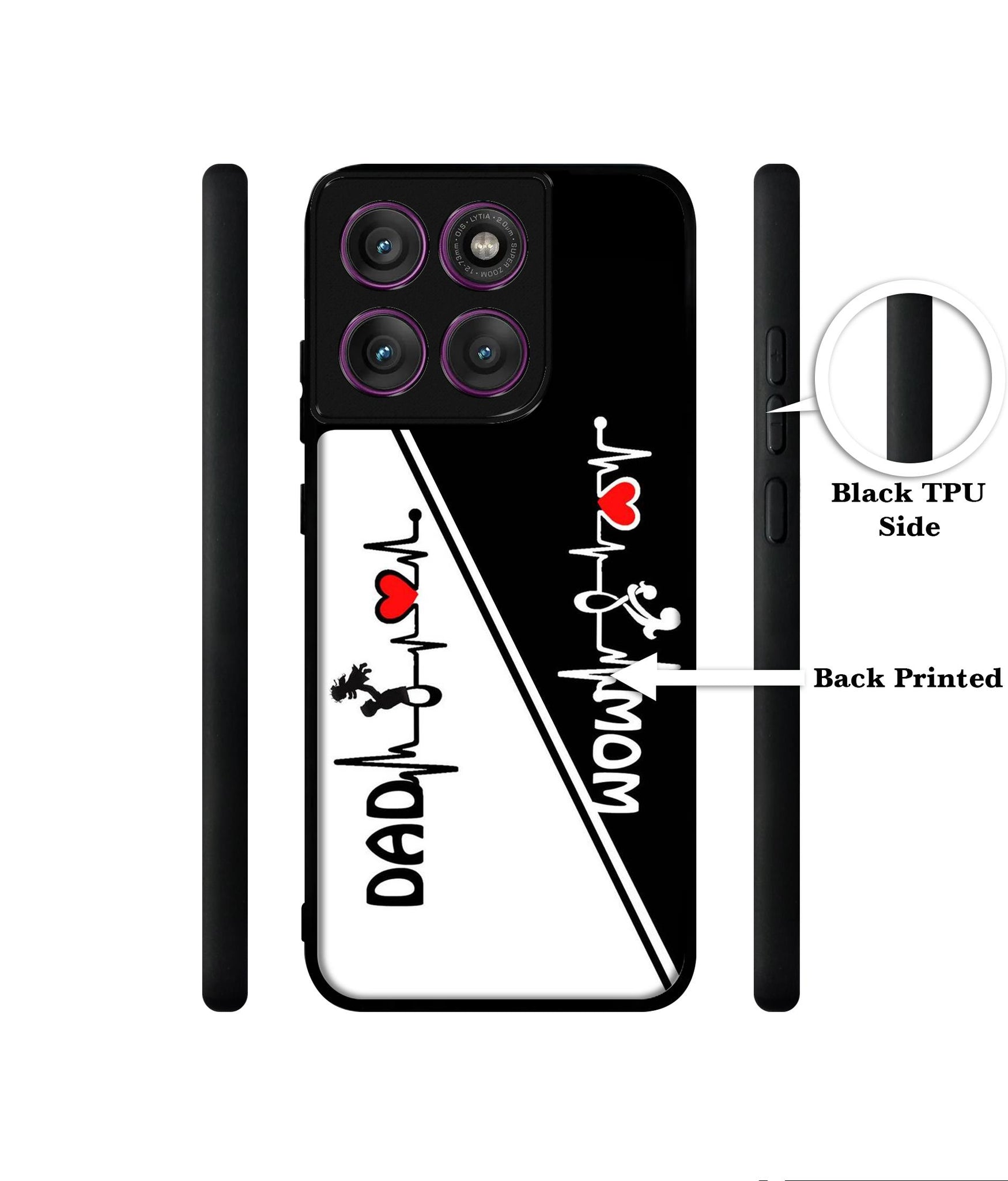 Mom and Dad Lover Designer 2D Printed Back Case Cover for Motorola Moto Edge 60 Pro 5G