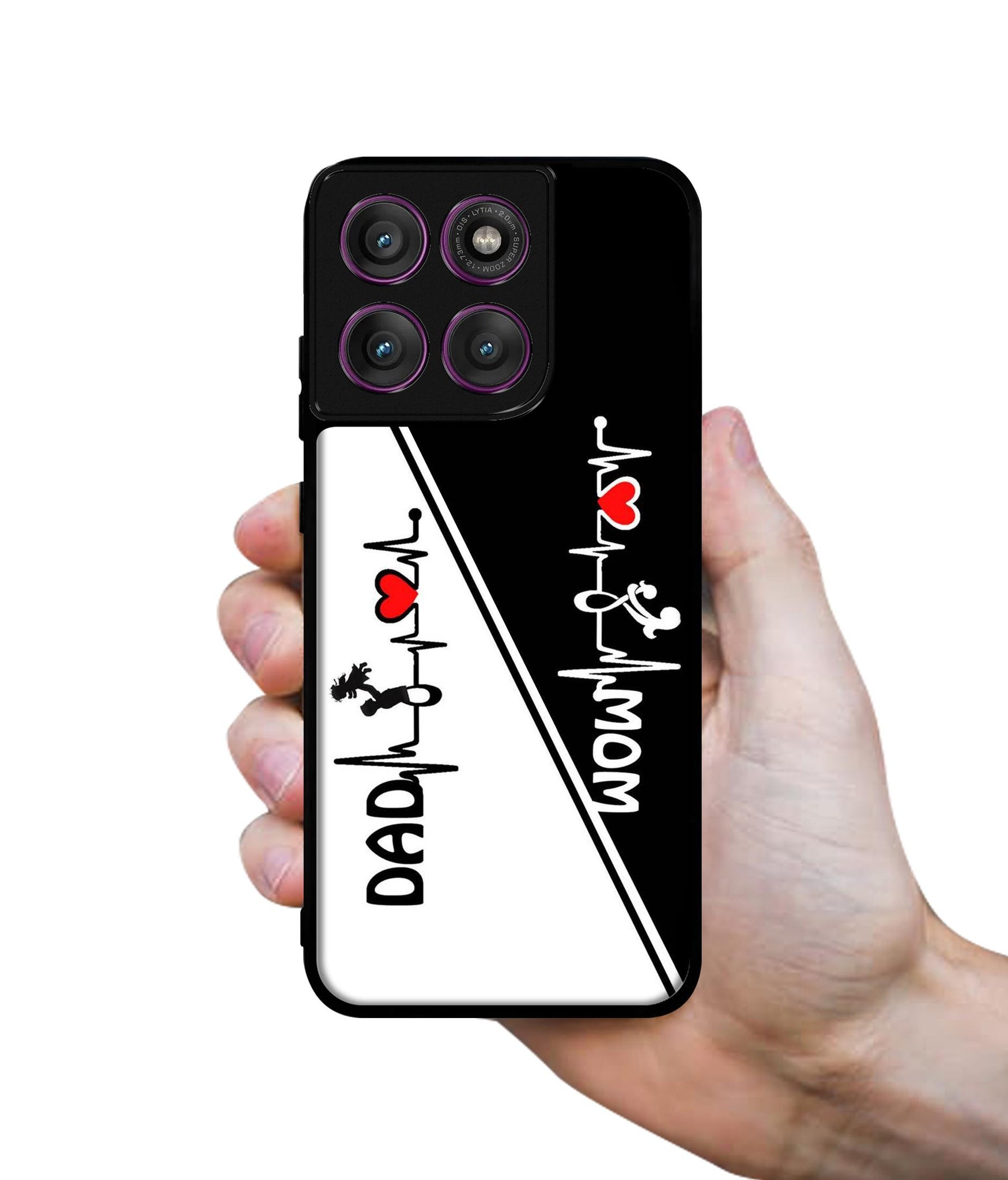Mom and Dad Lover Designer 2D Printed Back Case Cover for Motorola Moto Edge 60 Pro 5G