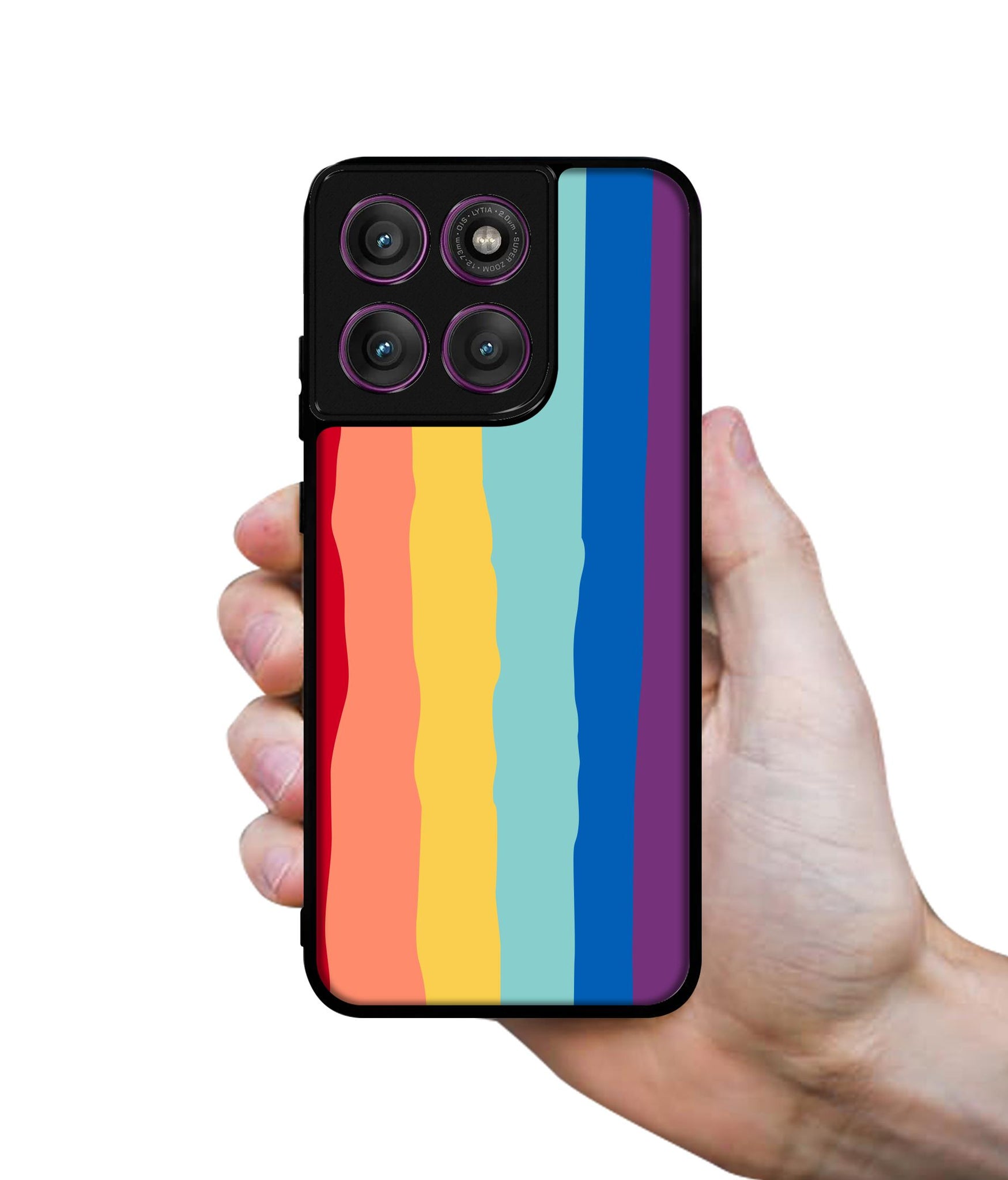 Rainbow Designer 2D Printed Back Case Cover for Motorola Moto Edge 60 Pro 5G