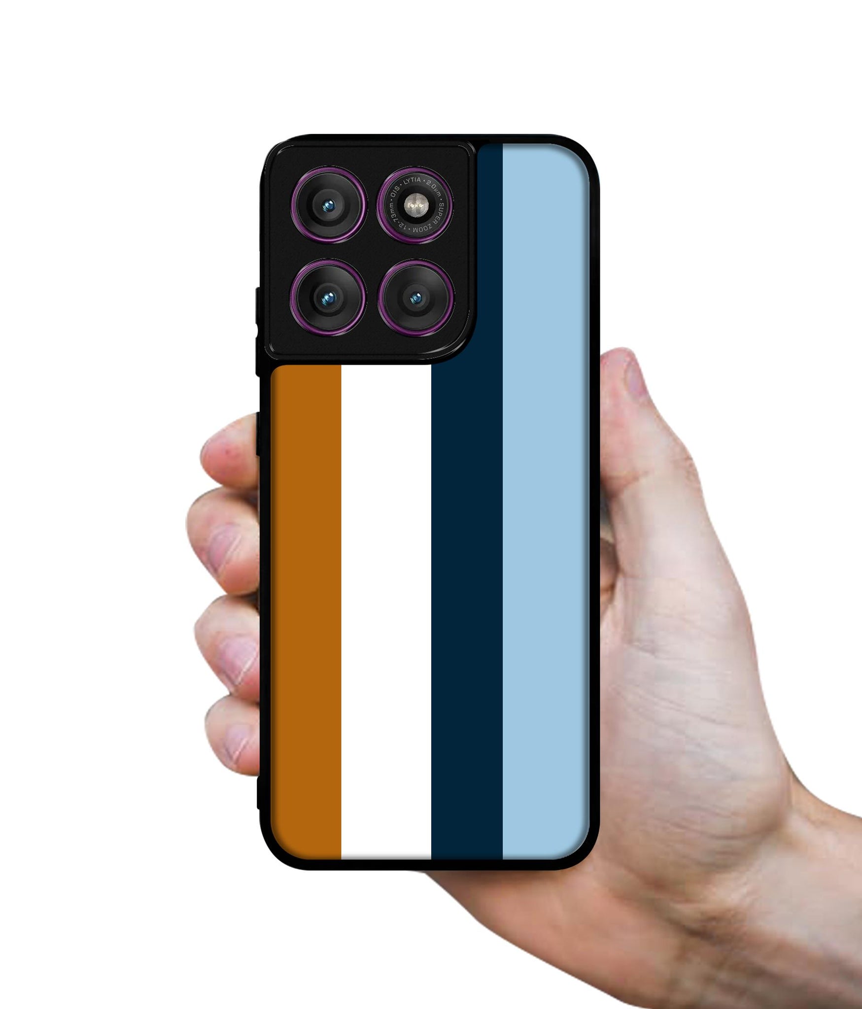 Color Stripes Designer 2D Printed Back Case Cover for Motorola Moto Edge 60 Pro 5G