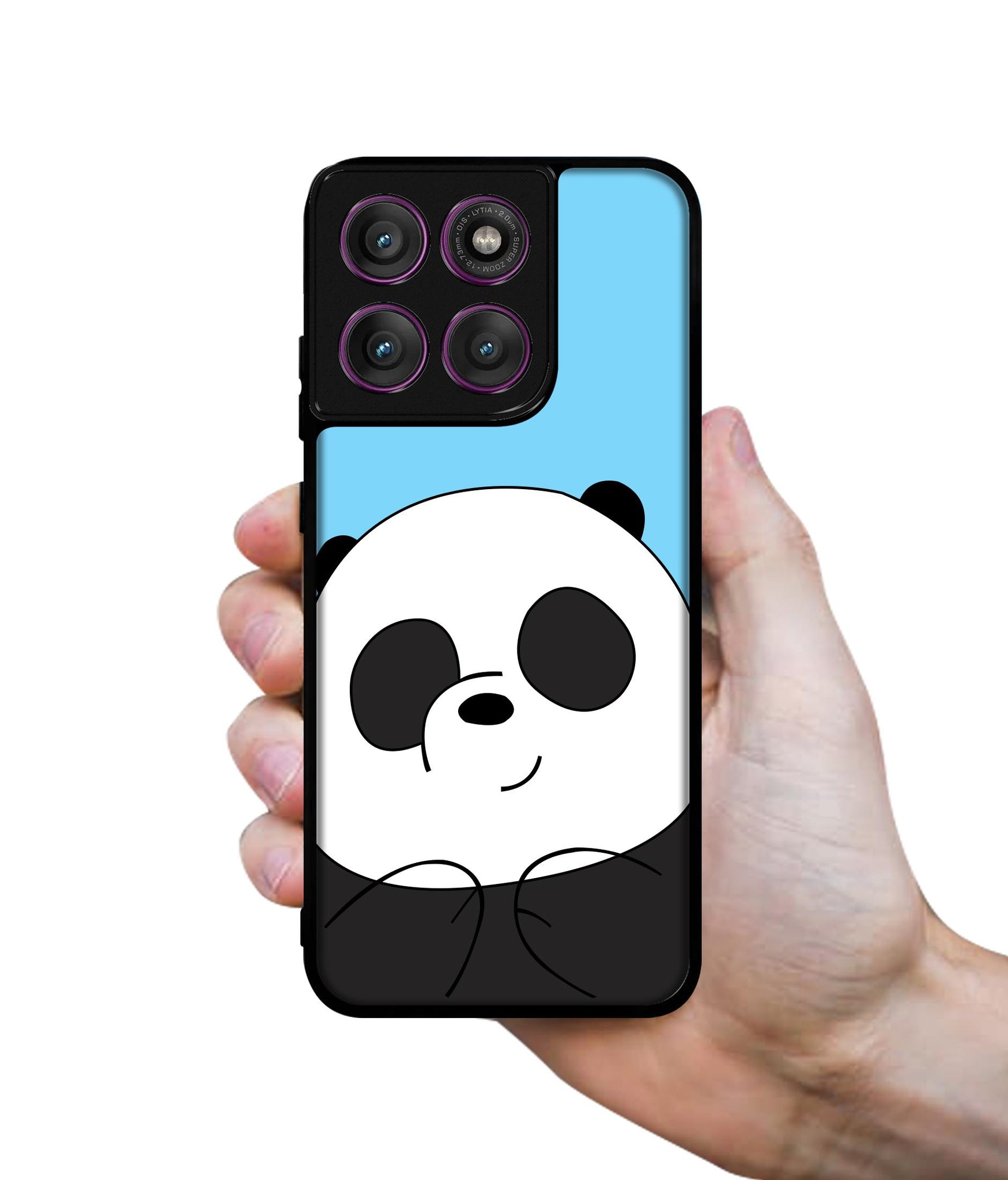 Cute Panda Designer 2D Printed Back Case Cover for Motorola Moto Edge 60 Pro 5G