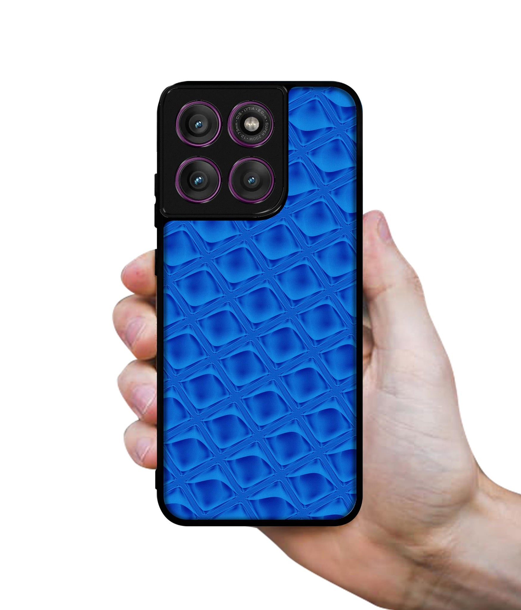 Blue Diamond Designer 2D Printed Back Case Cover for Motorola Moto Edge 60 Pro 5G