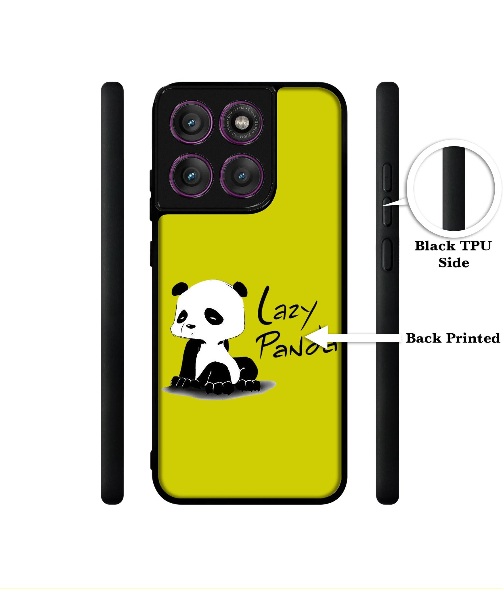 Lazy Panda Designer 2D Printed Back Case Cover for Motorola Moto Edge 60 Pro 5G
