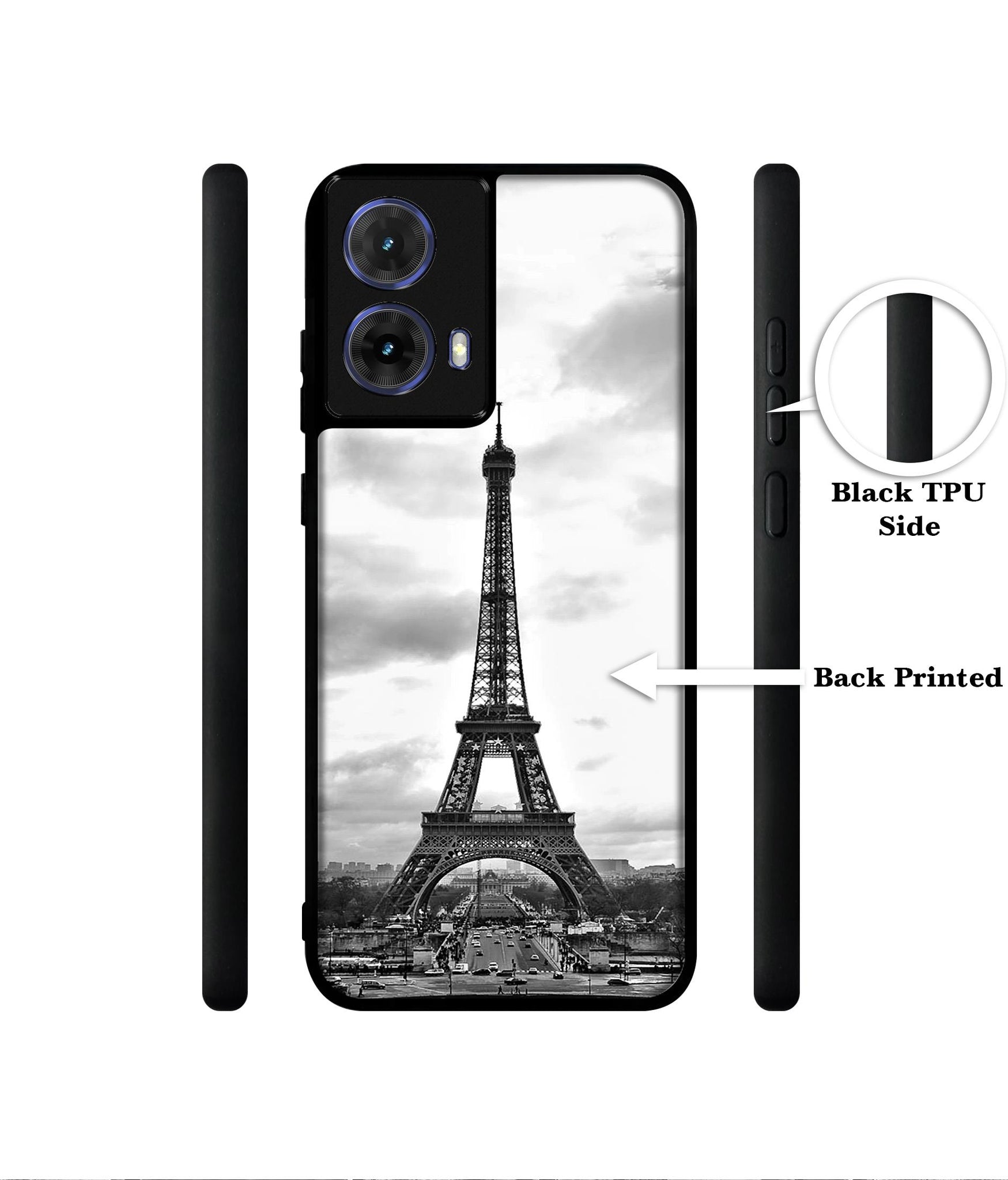 Eiffel Tower Designer 2D Printed Back Case Cover for Motorola Moto G85 5G