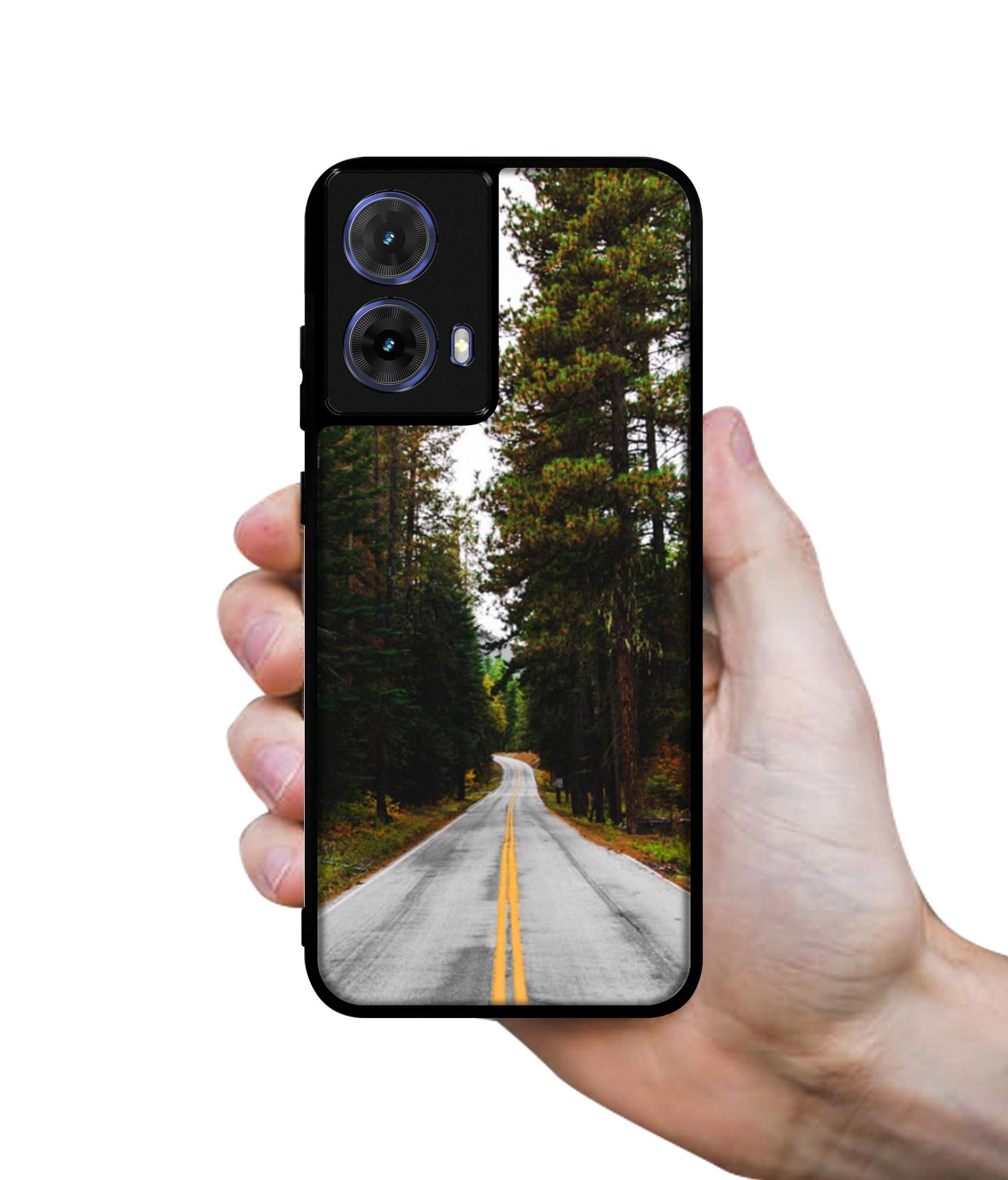 Road Photo Designer 2D Printed Back Case Cover for Motorola Moto G85 5G
