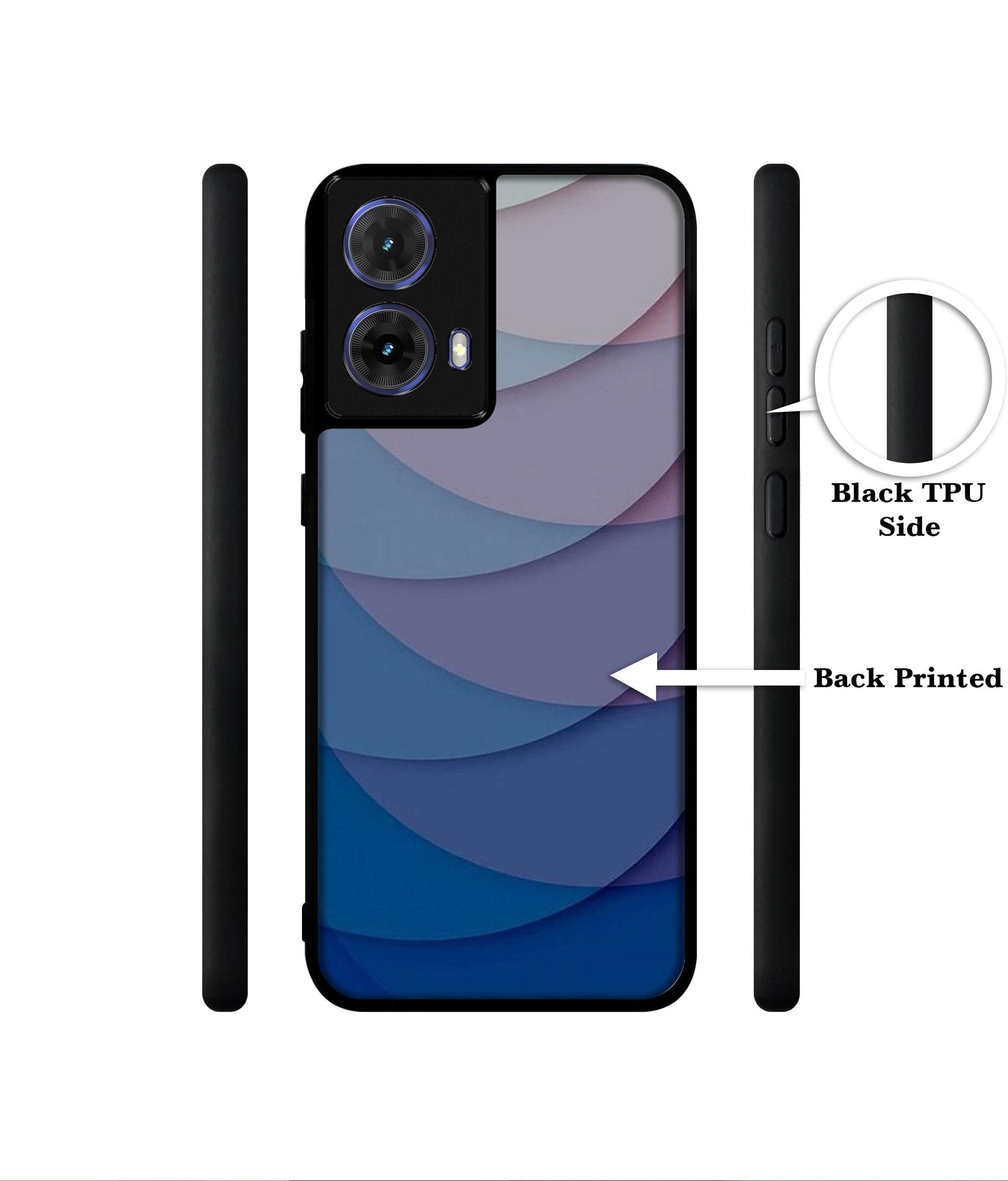 Waves Pattern Print Designer 2D Printed Back Case Cover for Motorola Moto G85 5G