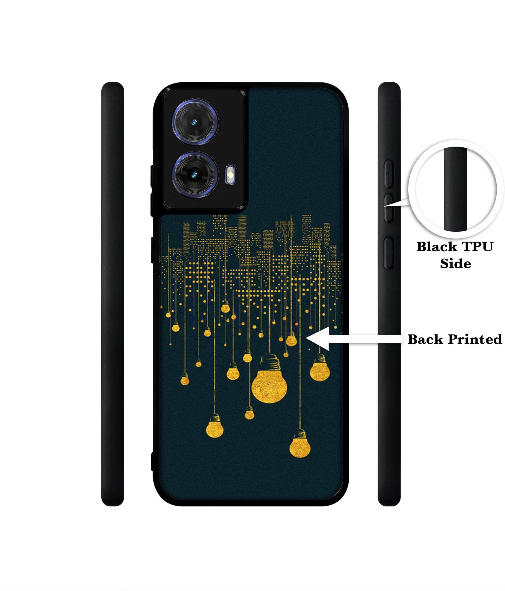 City Light Pattern Designer 2D Printed Back Case Cover for Motorola Moto G85 5G