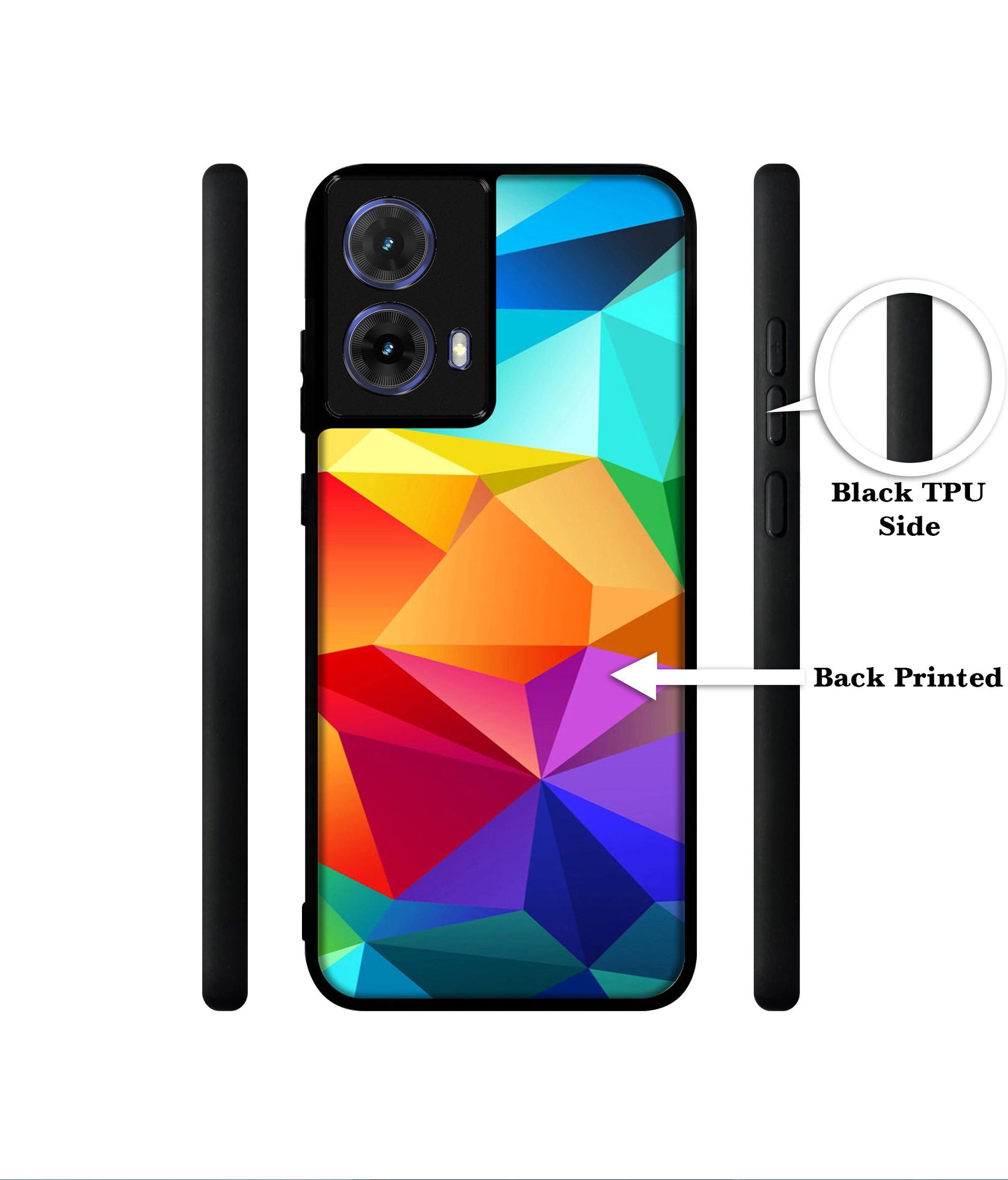 Colorful Pattern Designer 2D Printed Back Case Cover for Motorola Moto G85 5G