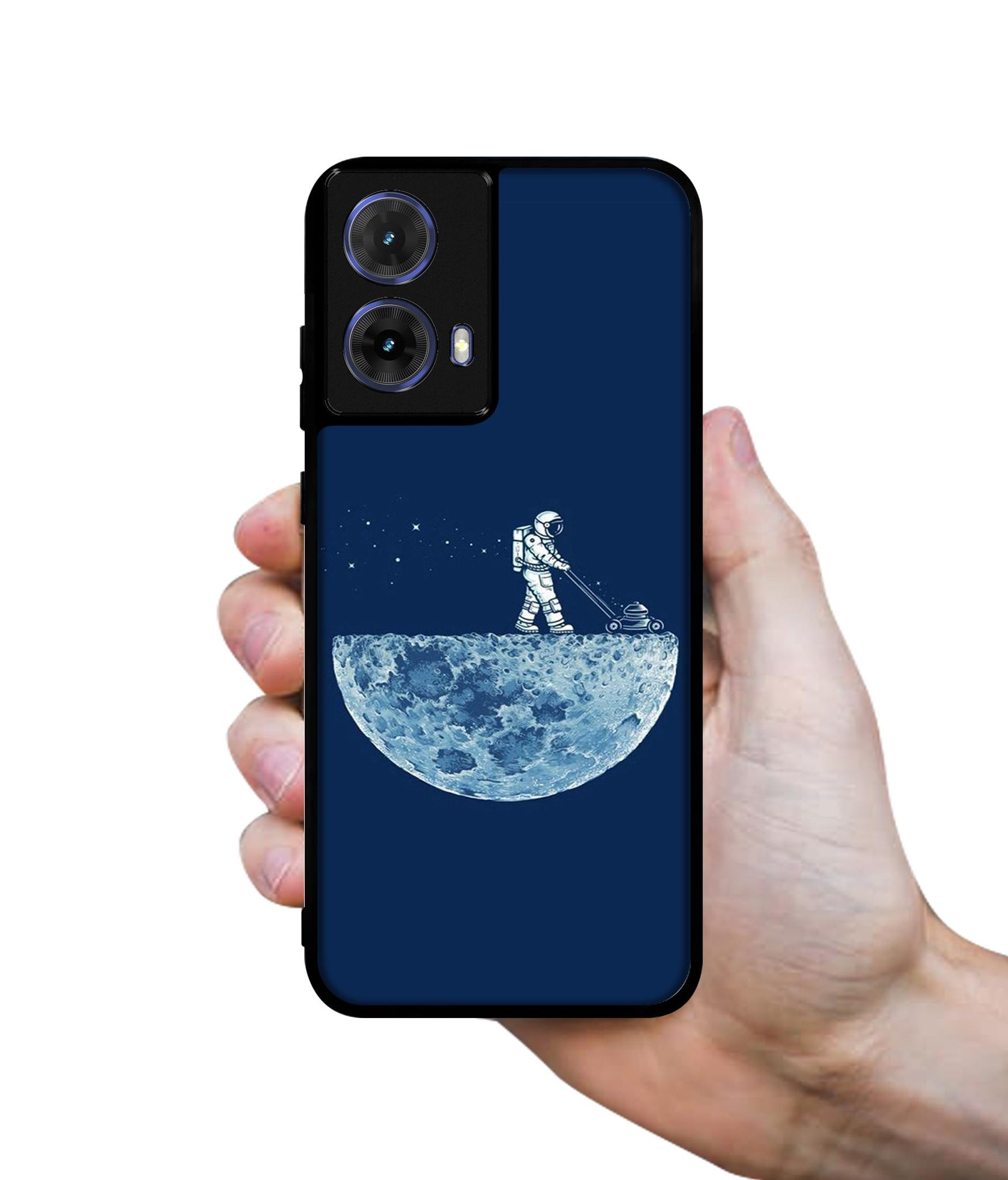 Moon Walk Designer 2D Printed Back Case Cover for Motorola Moto G85 5G