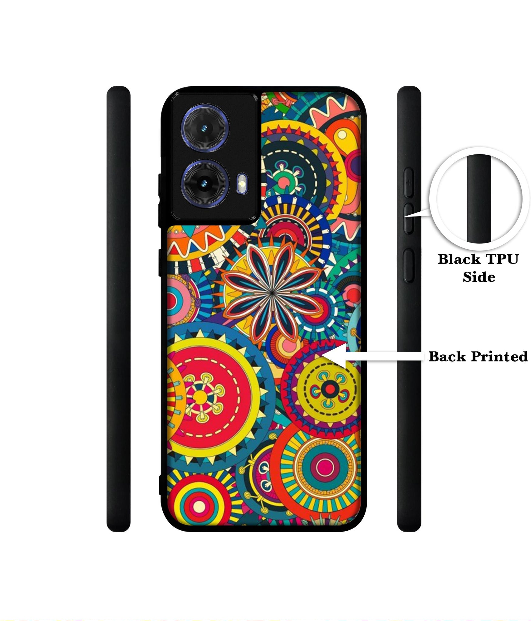 Ring Pattern Print Designer 2D Printed Back Case Cover for Motorola Moto G85 5G