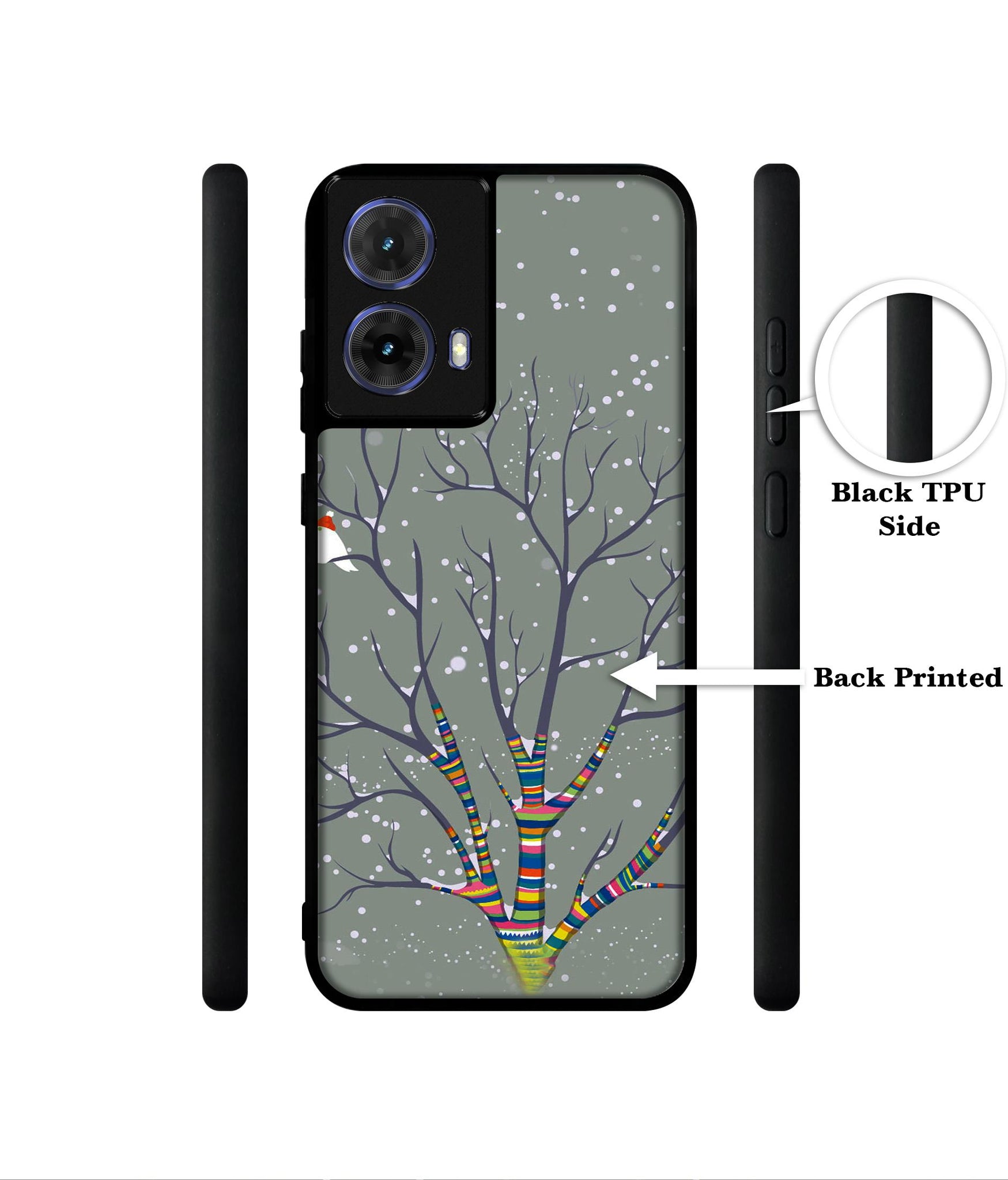 Winter Pattern Print Designer 2D Printed Back Case Cover for Motorola Moto G85 5G