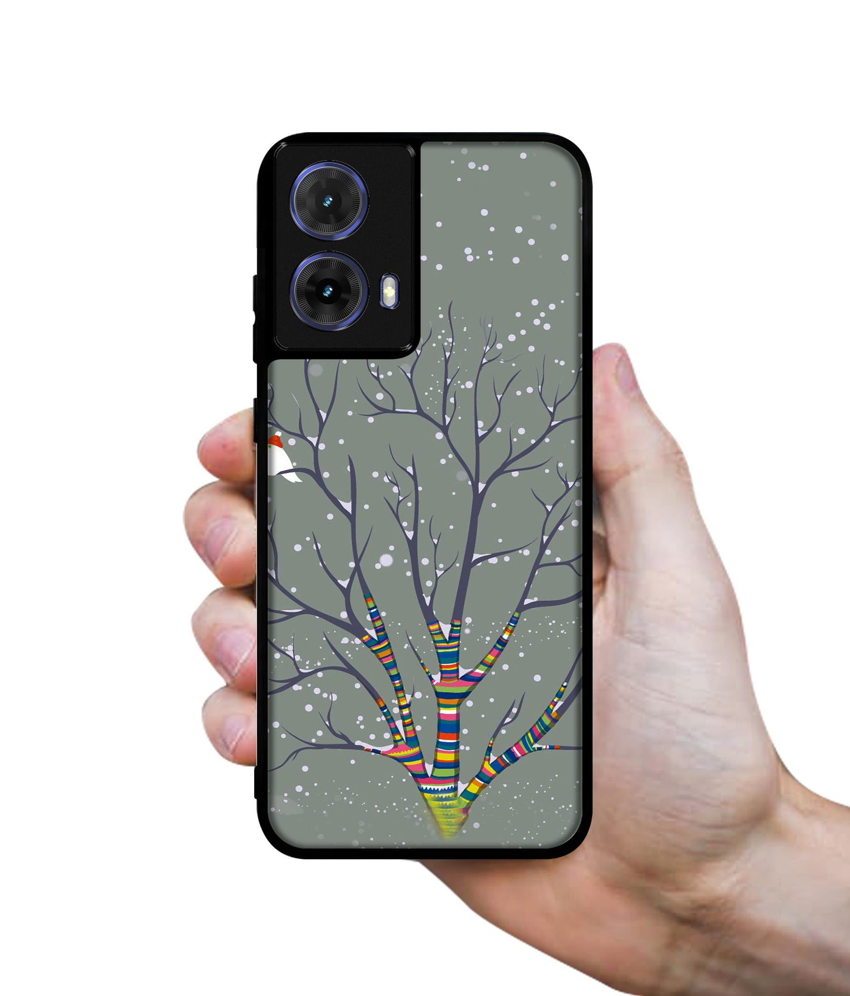 Winter Pattern Print Designer 2D Printed Back Case Cover for Motorola Moto G85 5G