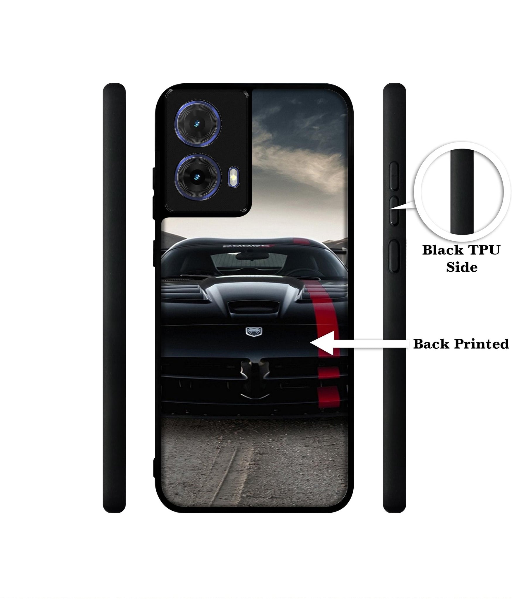 Sports Car Pattern Designer 2D Printed Back Case Cover for Motorola Moto G85 5G