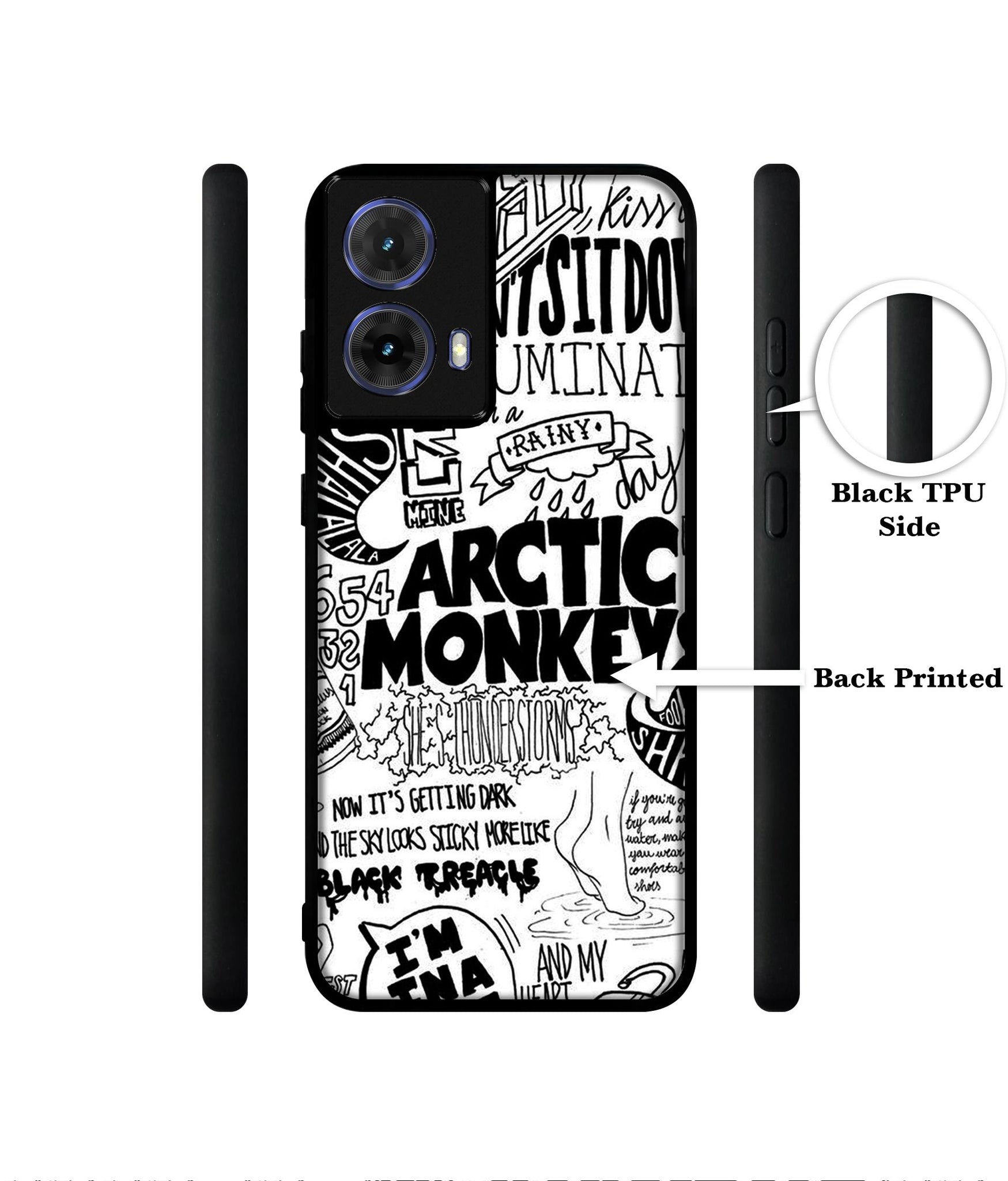 Arctic Monkeys Pattern Designer 2D Printed Back Case Cover for Motorola Moto G85 5G