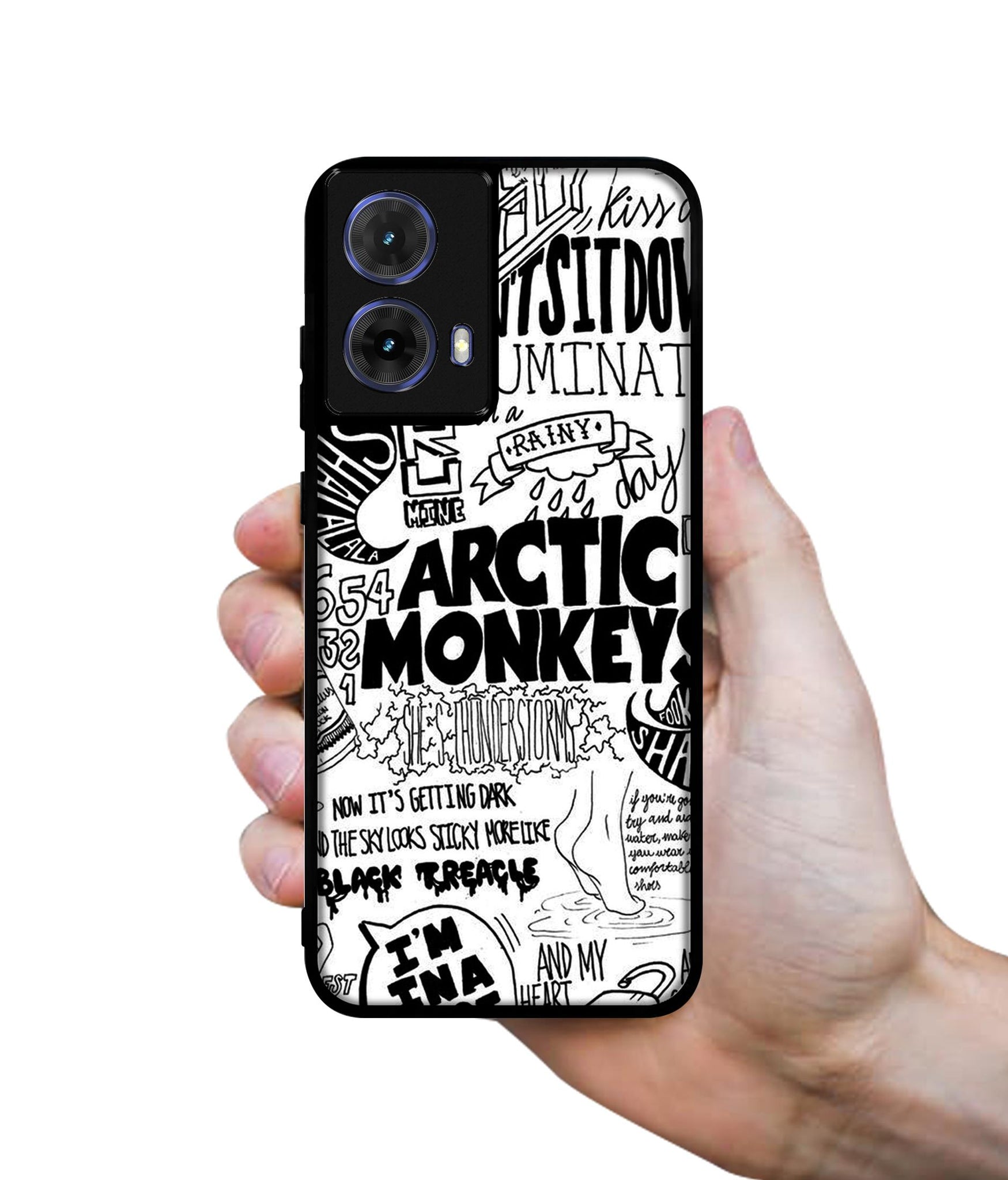 Arctic Monkeys Pattern Designer 2D Printed Back Case Cover for Motorola Moto G85 5G