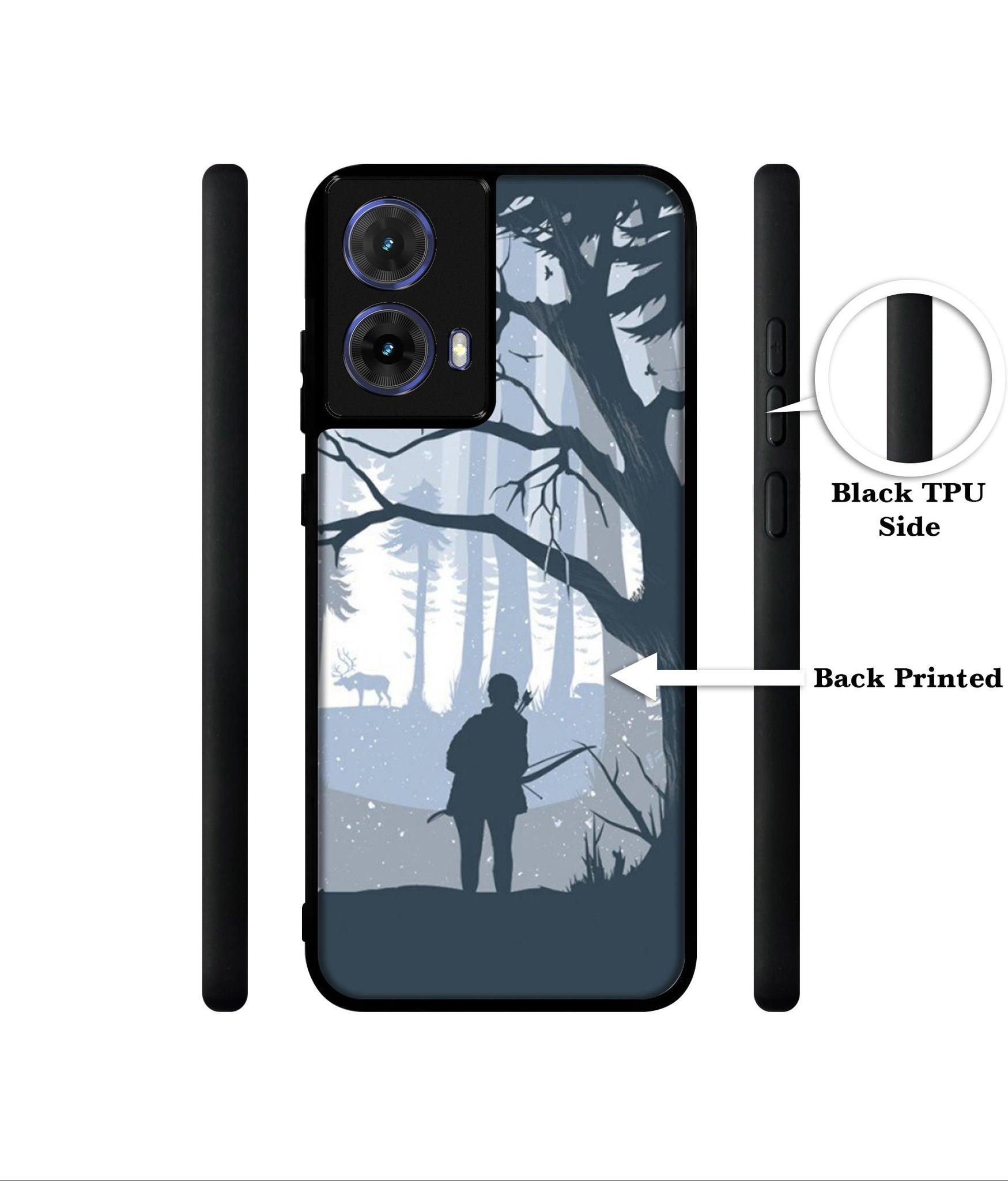 Hunter Designer 2D Printed Back Case Cover for Motorola Moto G85 5G