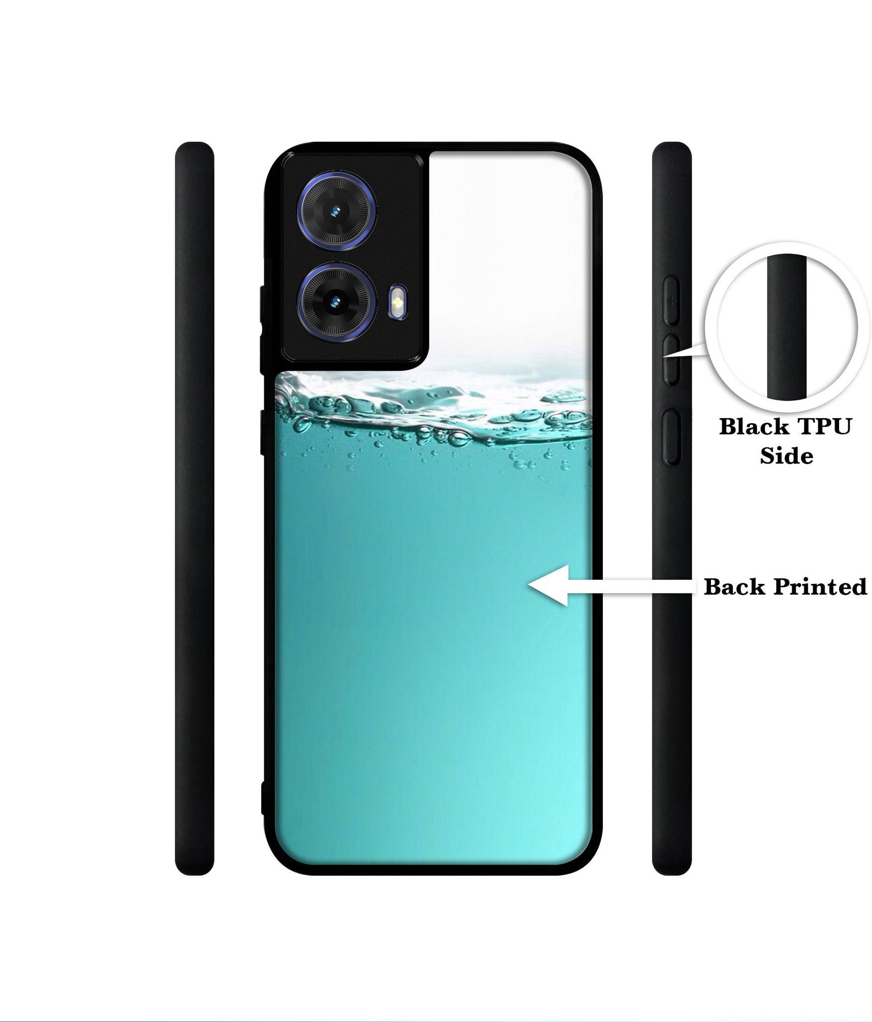 Half Fill Designer 2D Printed Back Case Cover for Motorola Moto G85 5G