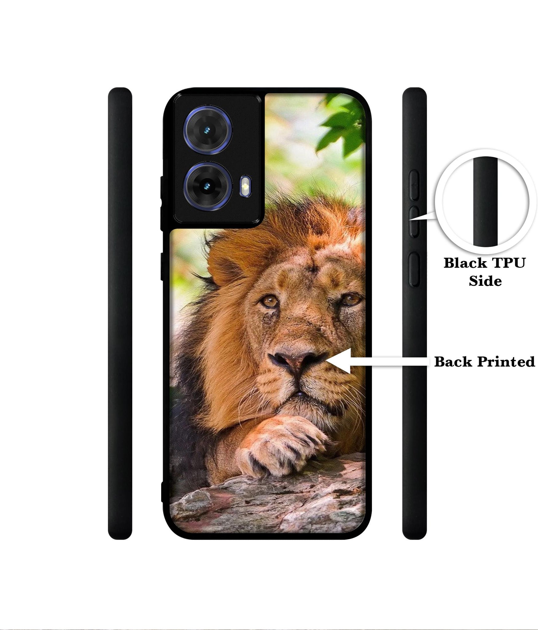 Tiger Pattern Print Designer 2D Printed Back Case Cover for Motorola Moto G85 5G